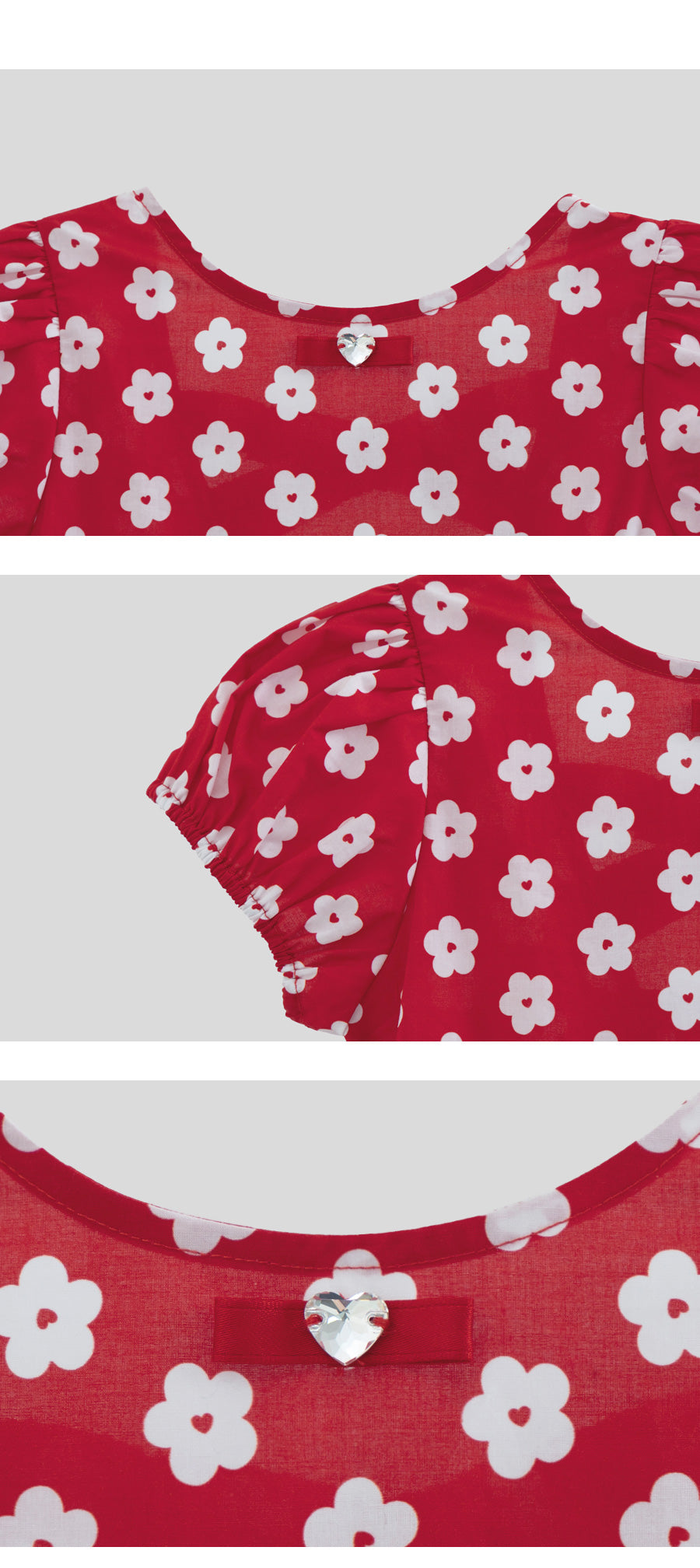 I LOVE J heartple shirred dress