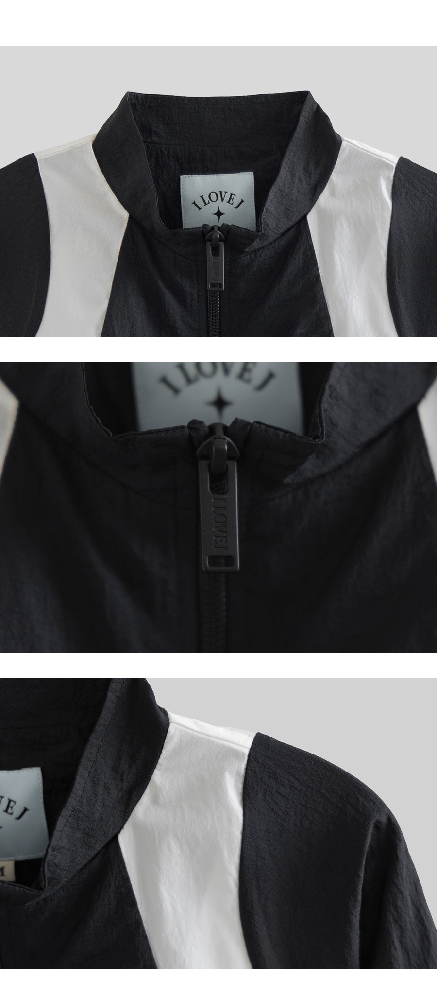 I LOVE J lucie patch windbreaker