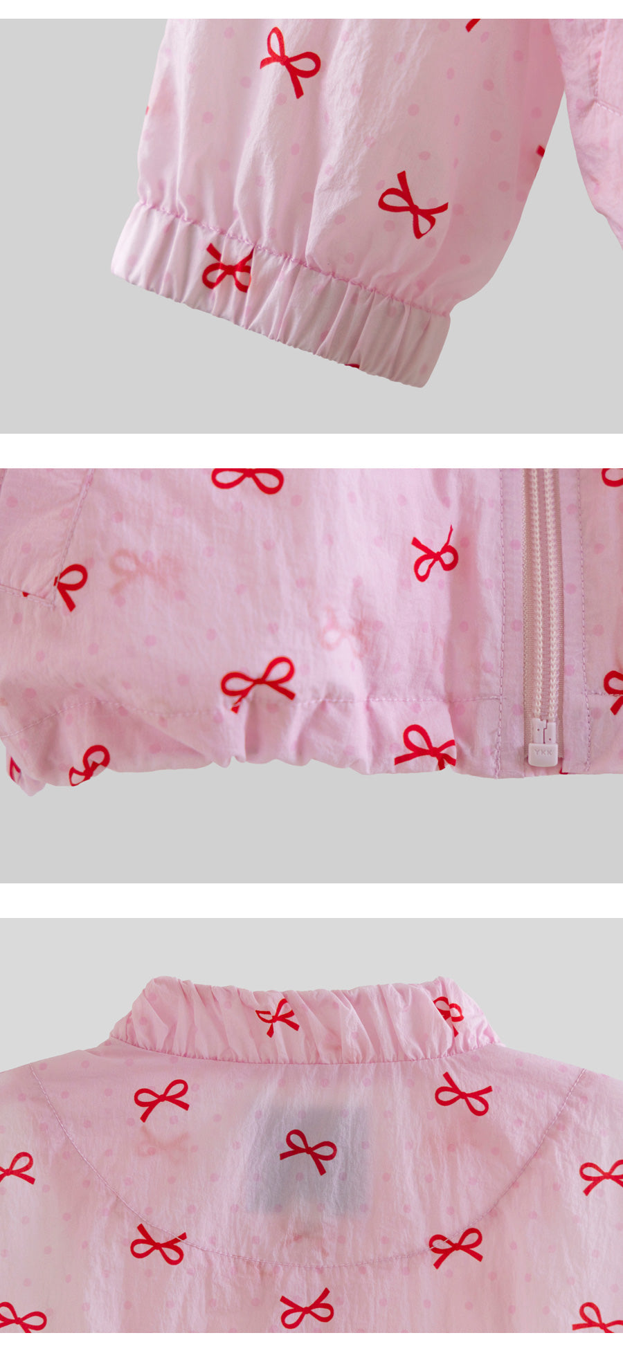 I LOVE J leary ribbon windbreaker