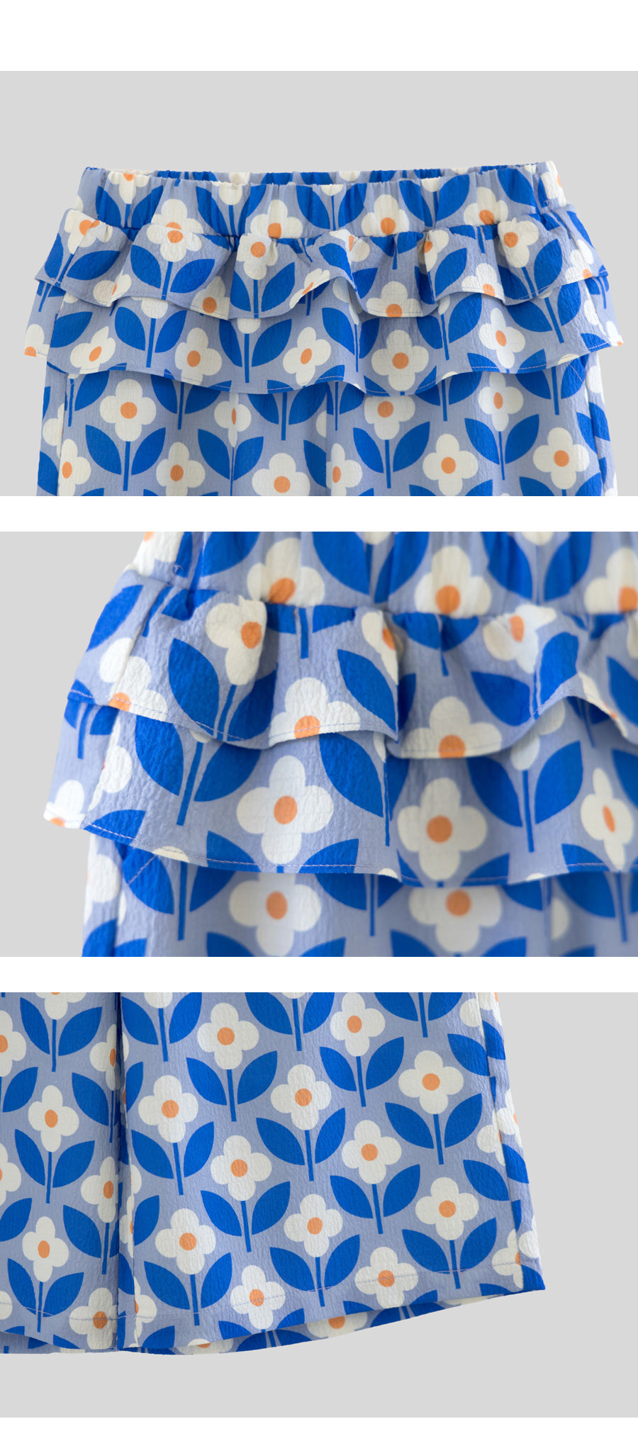 I LOVE J cottery pattern frill pants