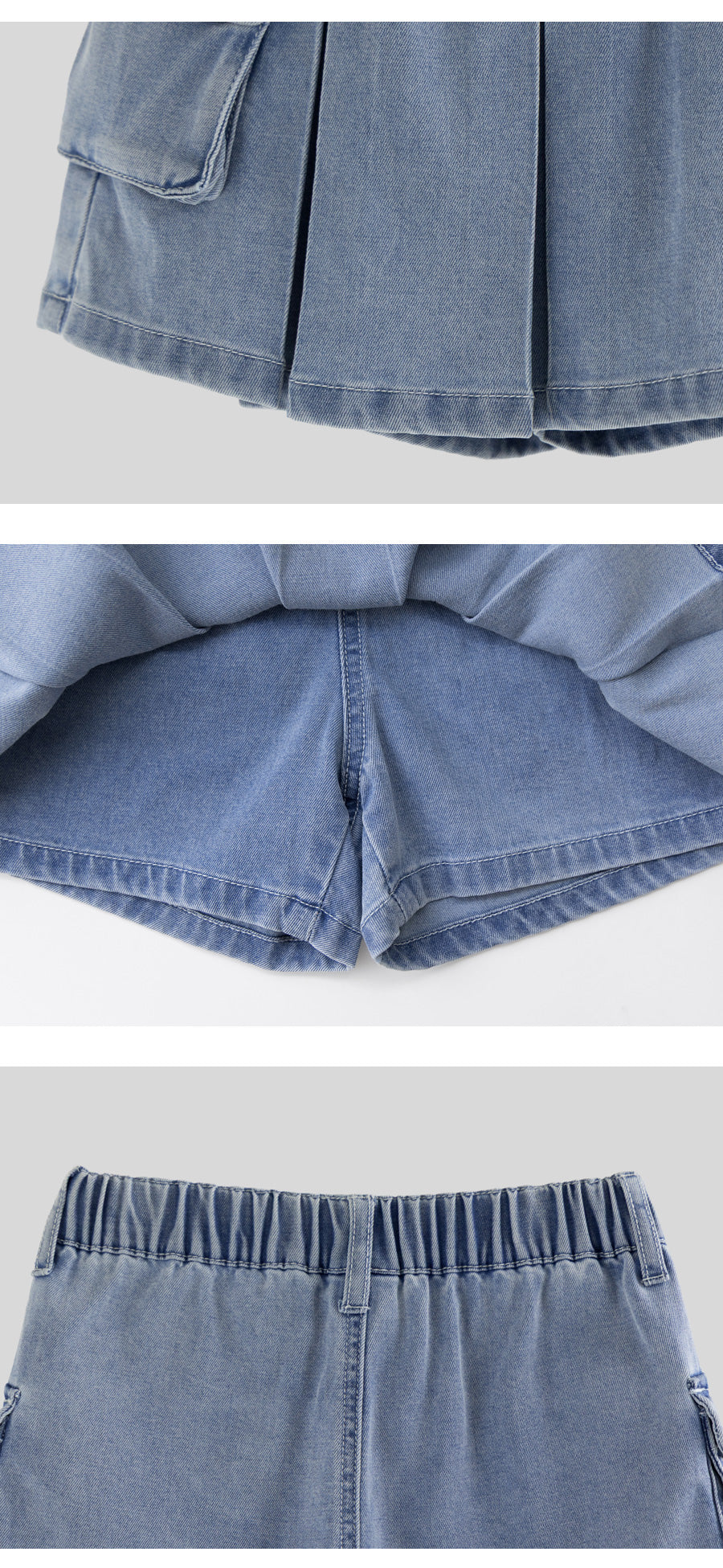 I LOVE J muit cargo denim wrap skirt pants