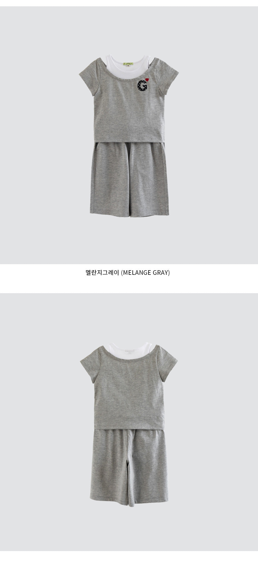 I LOVE J lanceji short sleeve 2pc set