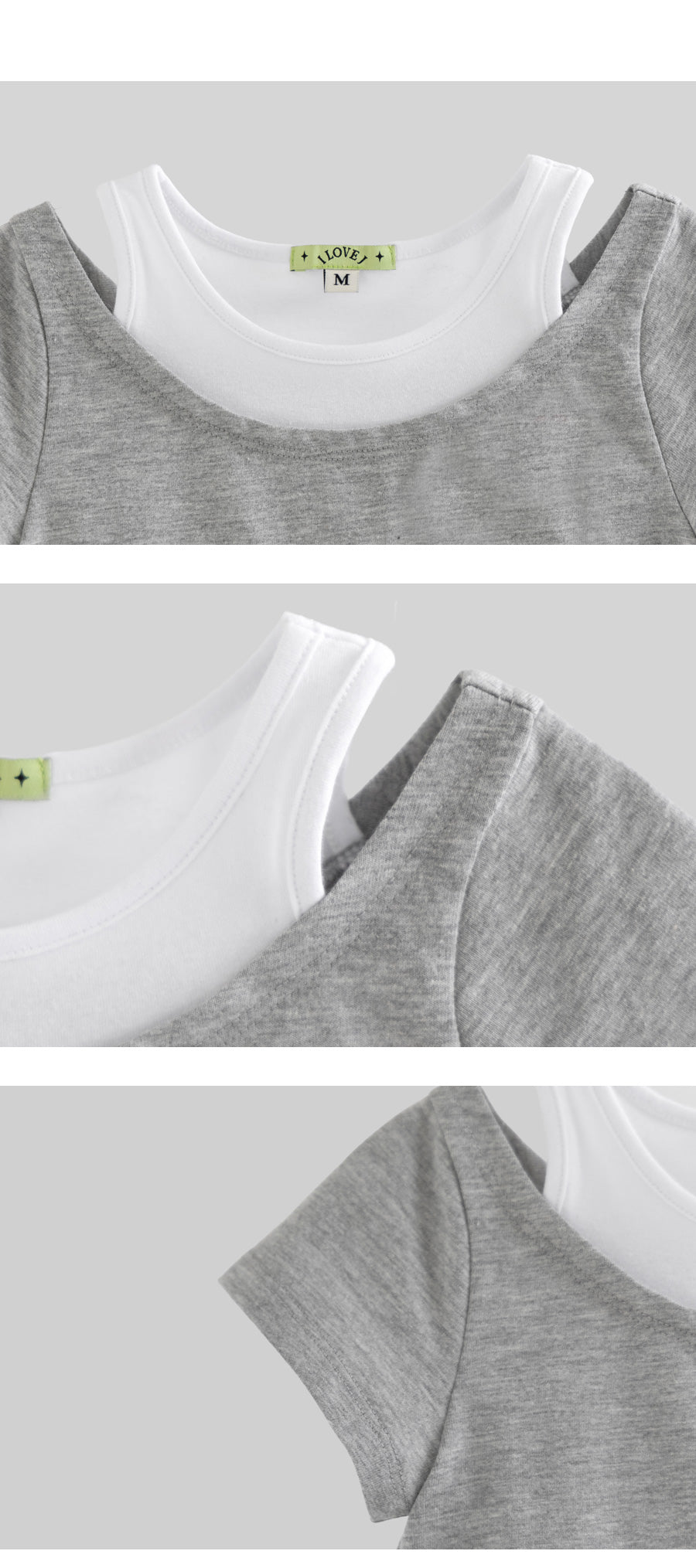 I LOVE J lanceji short sleeve 2pc set