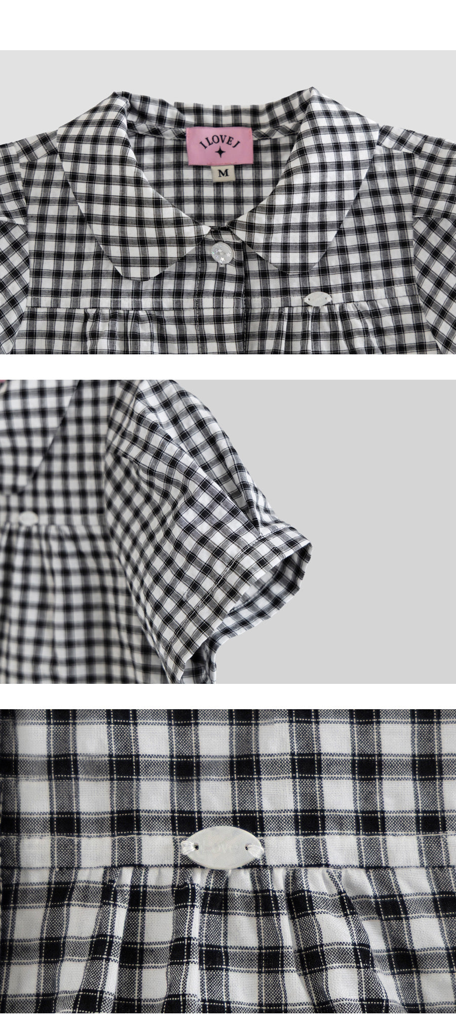 I LOVE J tesper check skirt set