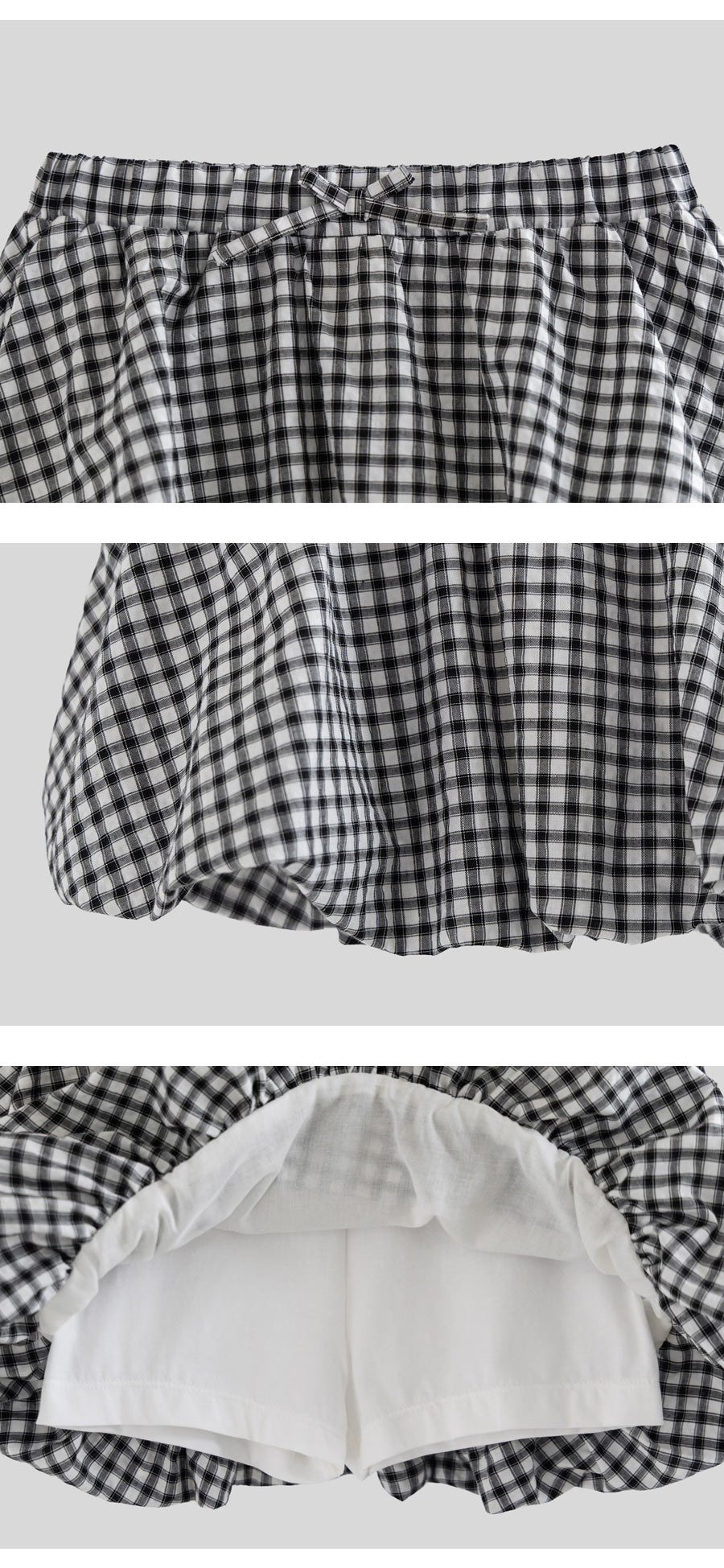 I LOVE J tesper check skirt set