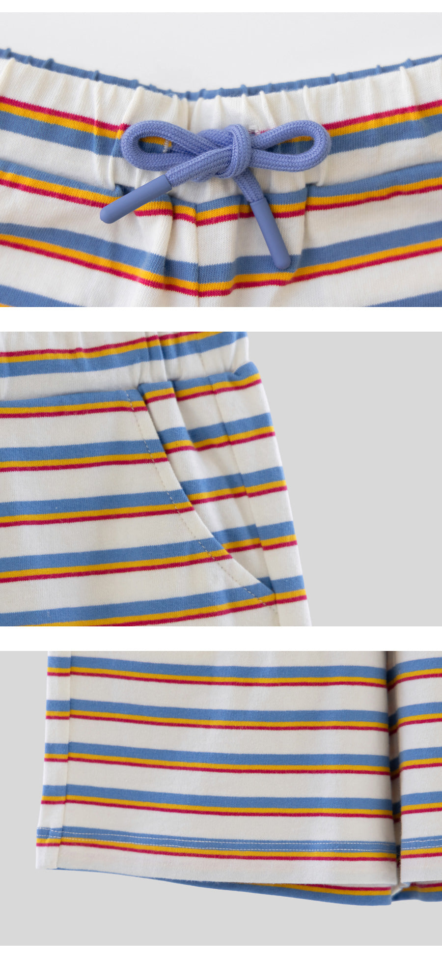 I LOVE J wave your striped 2pc set