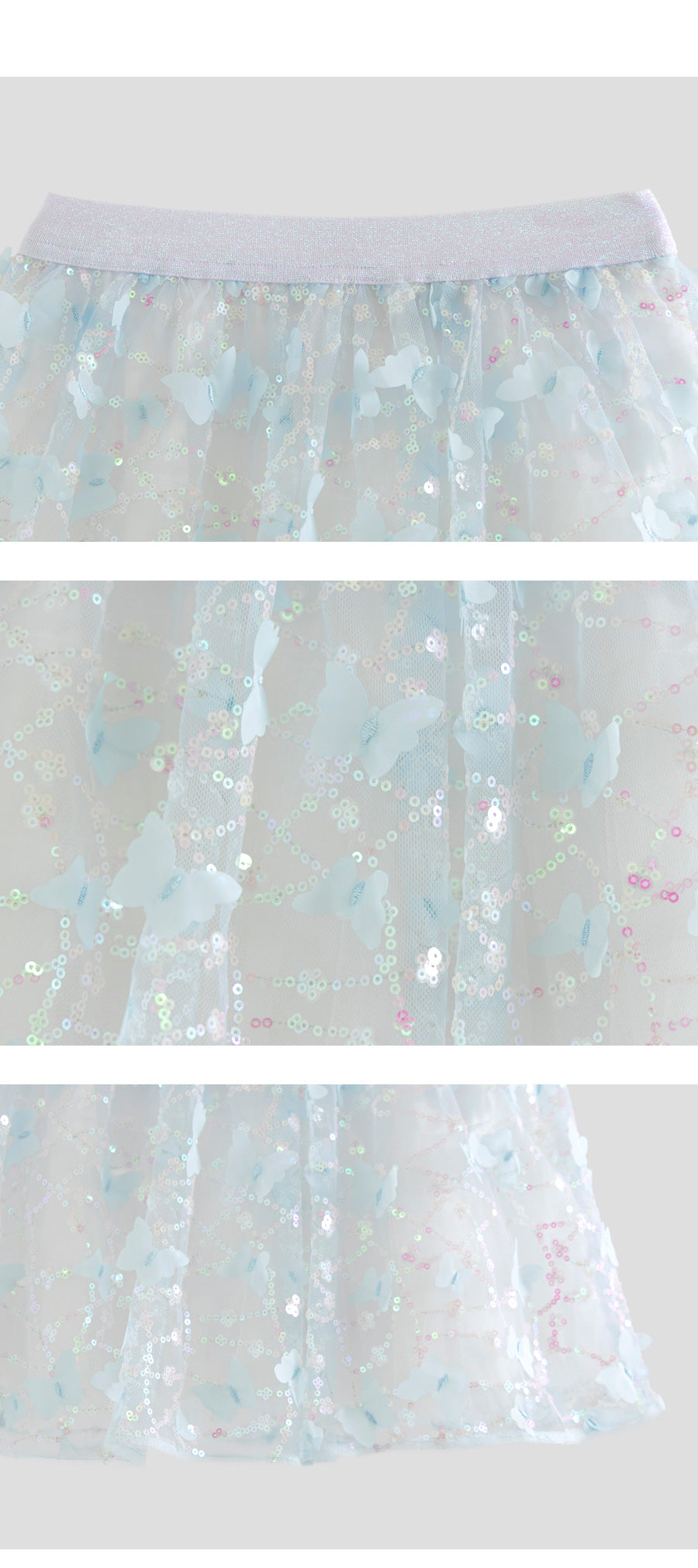I LOVE J earthy sequin skirt