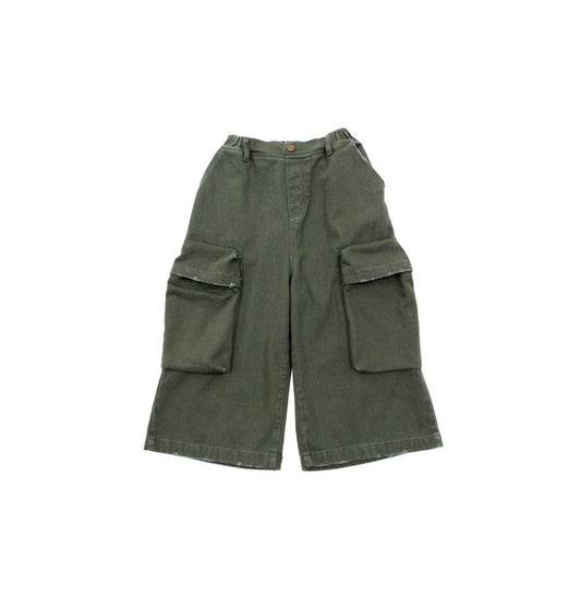 BEBEBEBE BE JUNIOR Pre Fall Capri cargo pants (KHAKI)