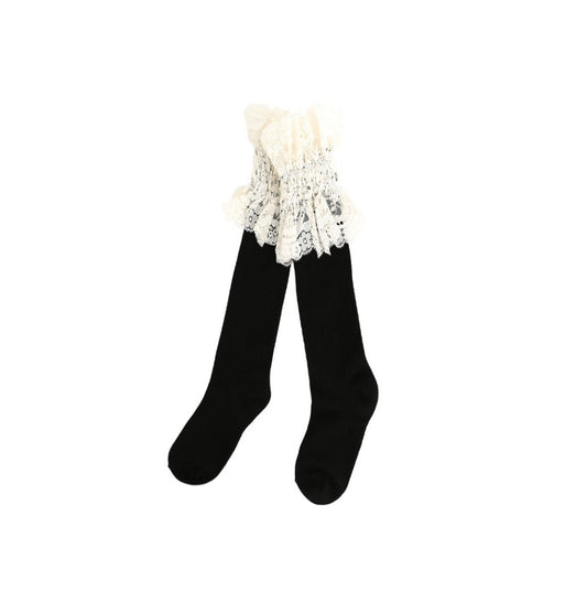 BEBEBEBE BE JUNIOR Pre Fall Junior lace knee socks (IVORY)