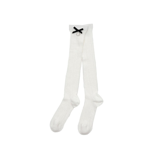 BEBEBEBE BE JUNIOR Pre Fall Side little ribbon knee socks