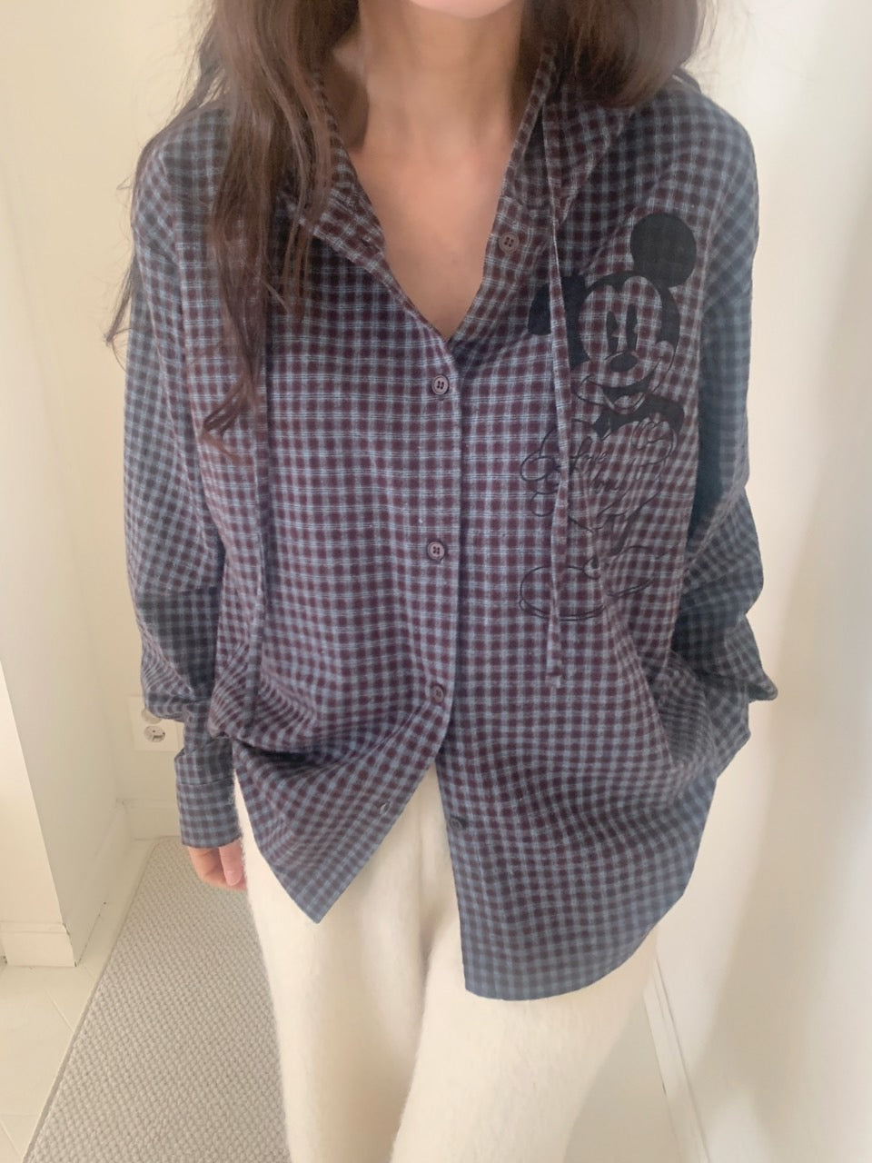 MOMS WEAR  Mickey hooded shirt