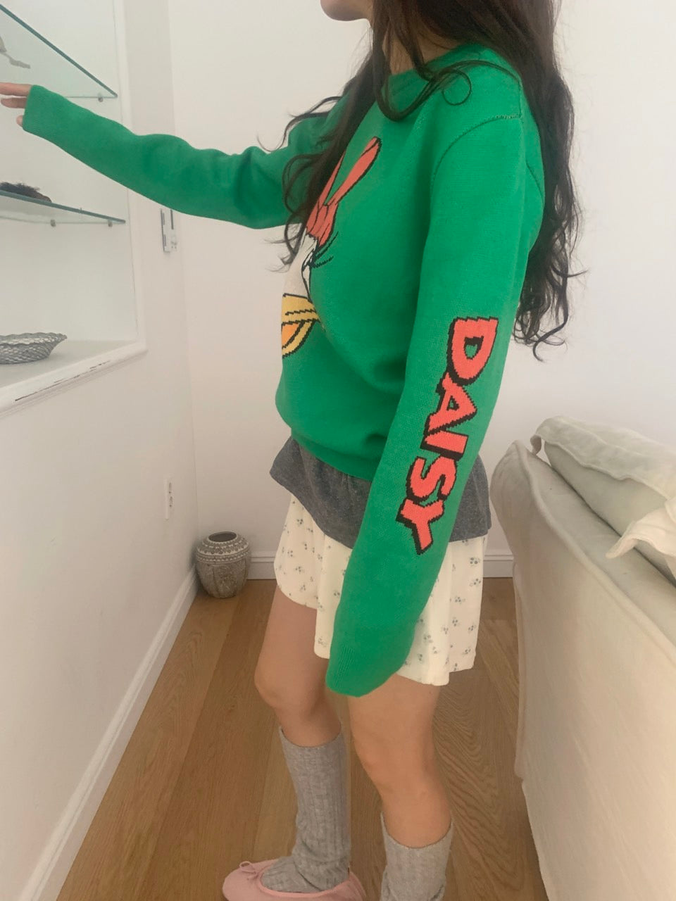 MOMS WEAR Daisy duck knit top