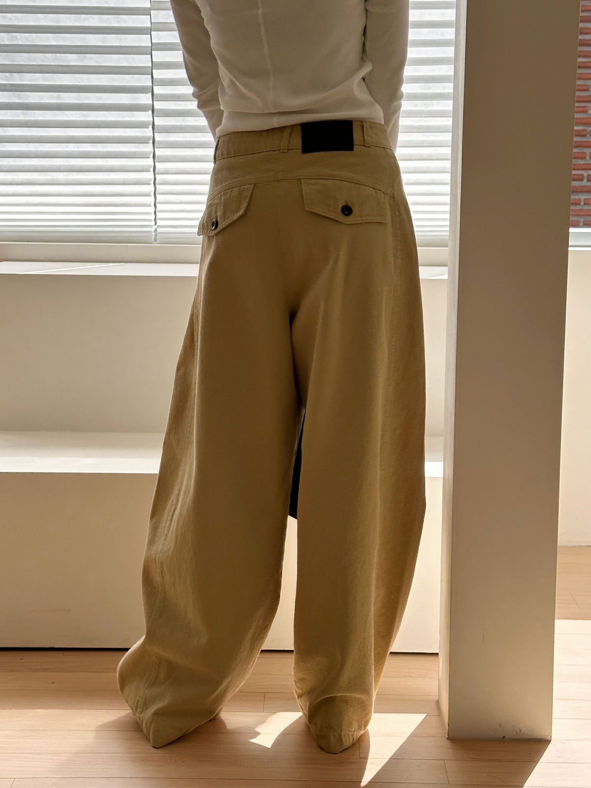 MOMS WEAR Tapered wide pants