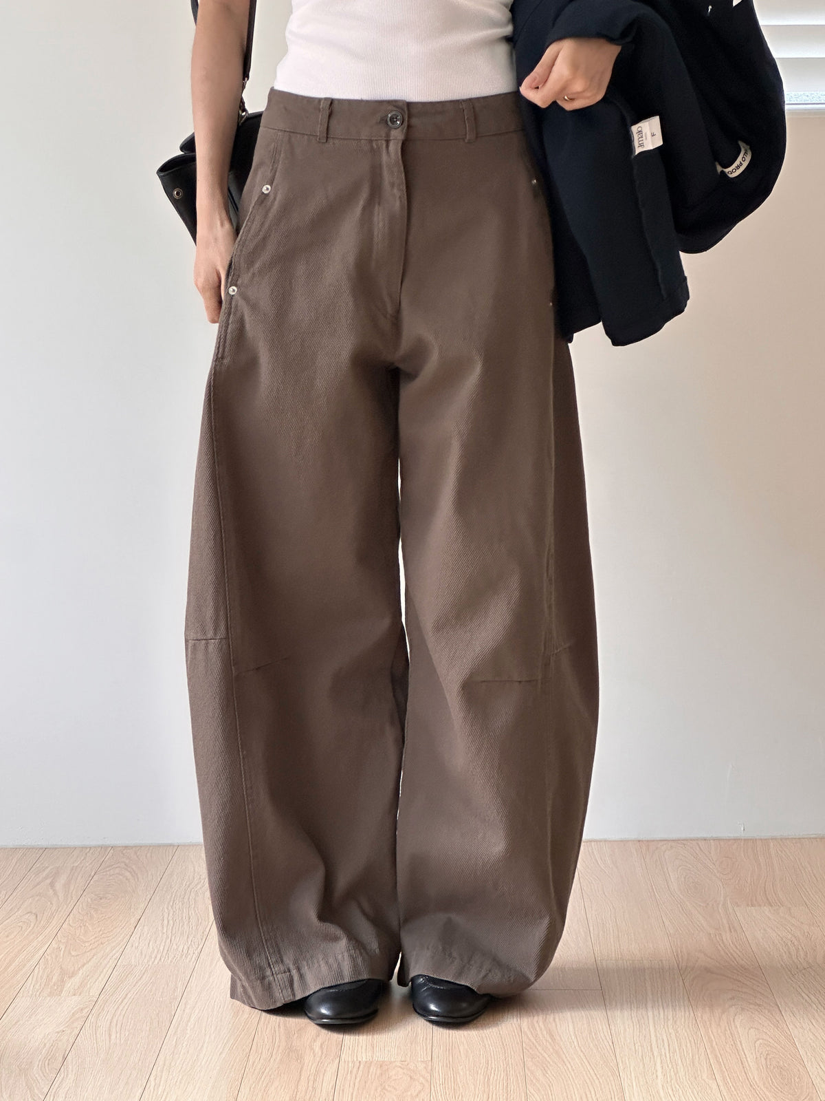 MOMS WEAR Tapered wide pants