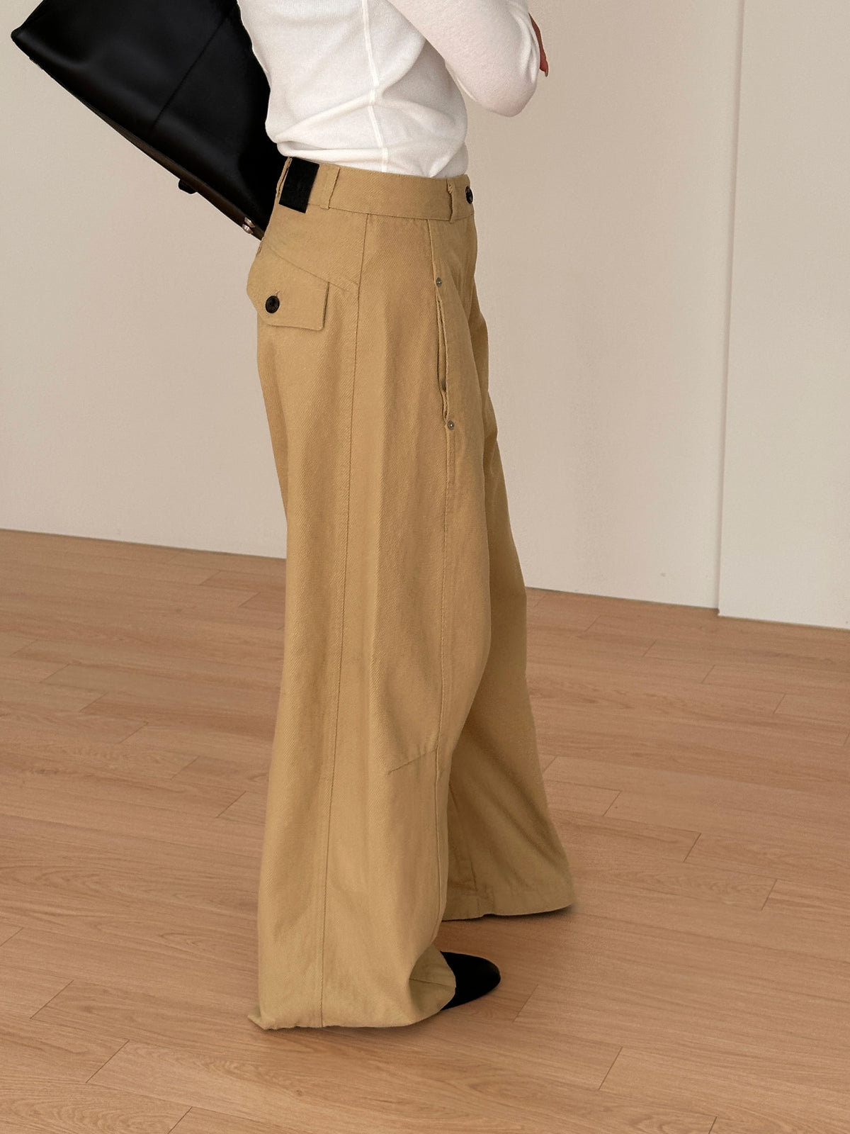 MOMS WEAR Tapered wide pants