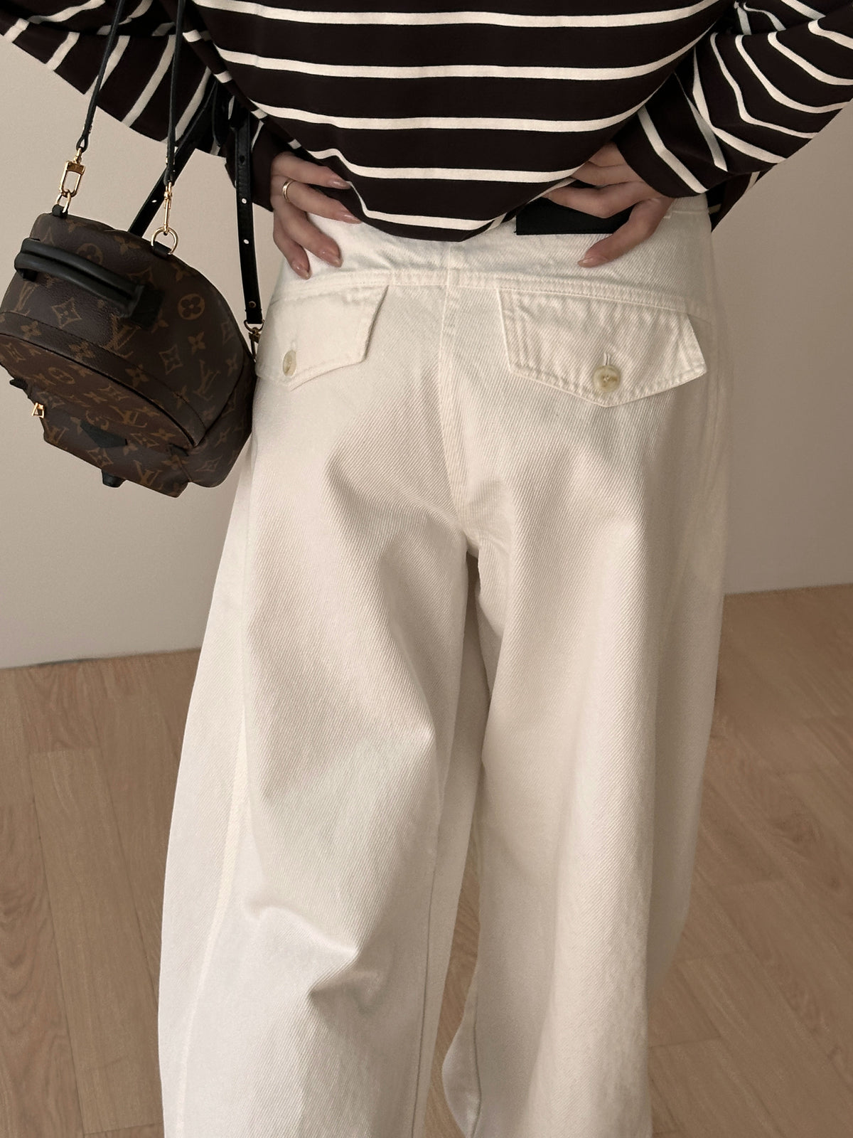 MOMS WEAR Tapered wide pants
