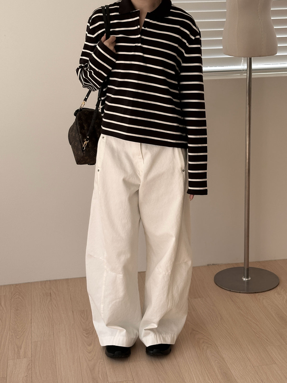 MOMS WEAR Tapered wide pants