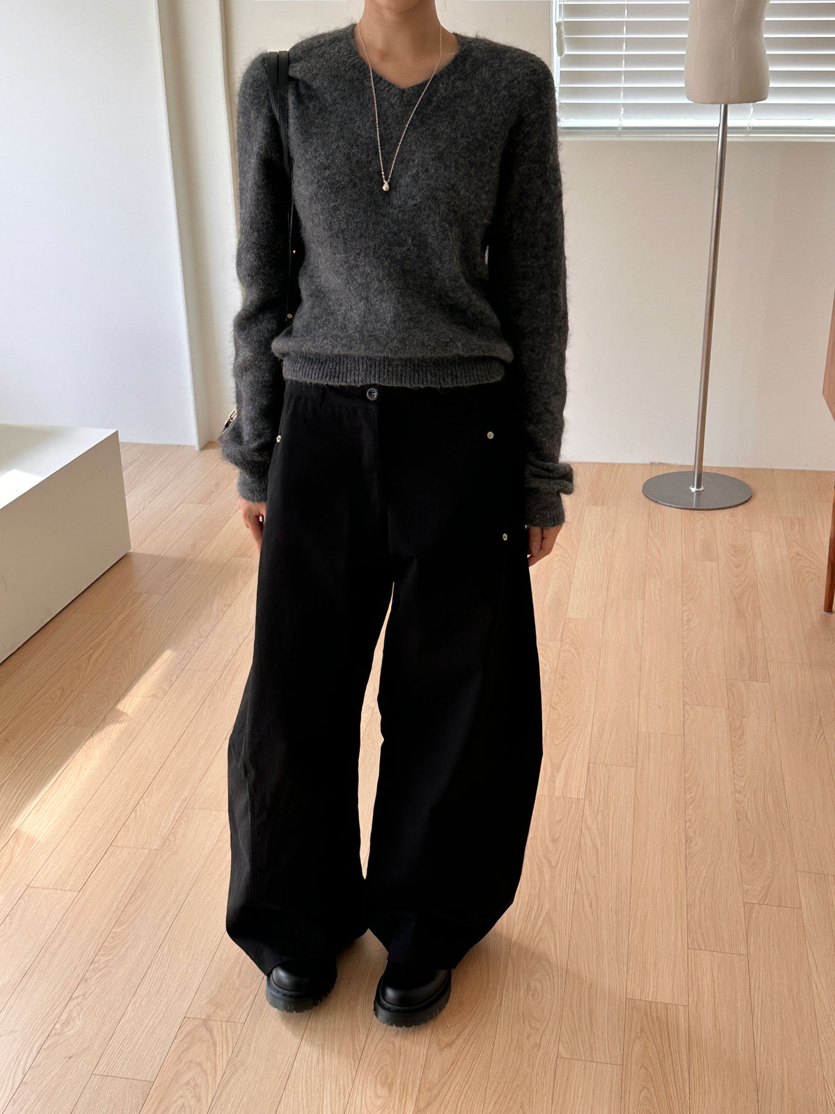 MOMS WEAR Tapered wide pants