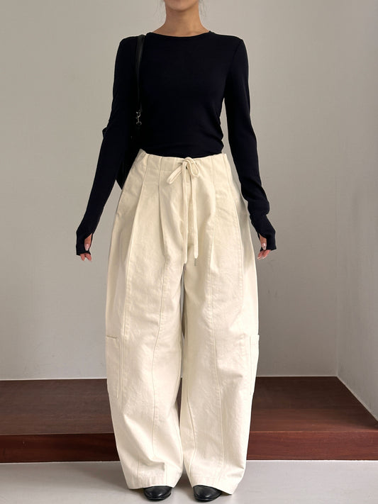 MOMS WEAR Oaks two tuck string pants