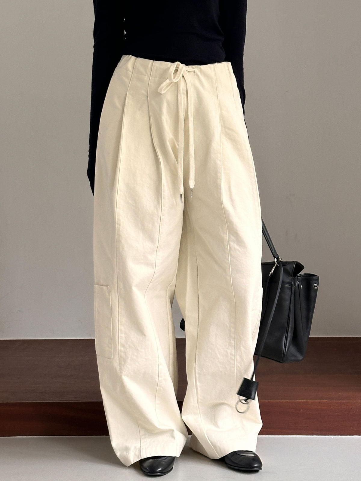 MOMS WEAR Oaks two tuck string pants