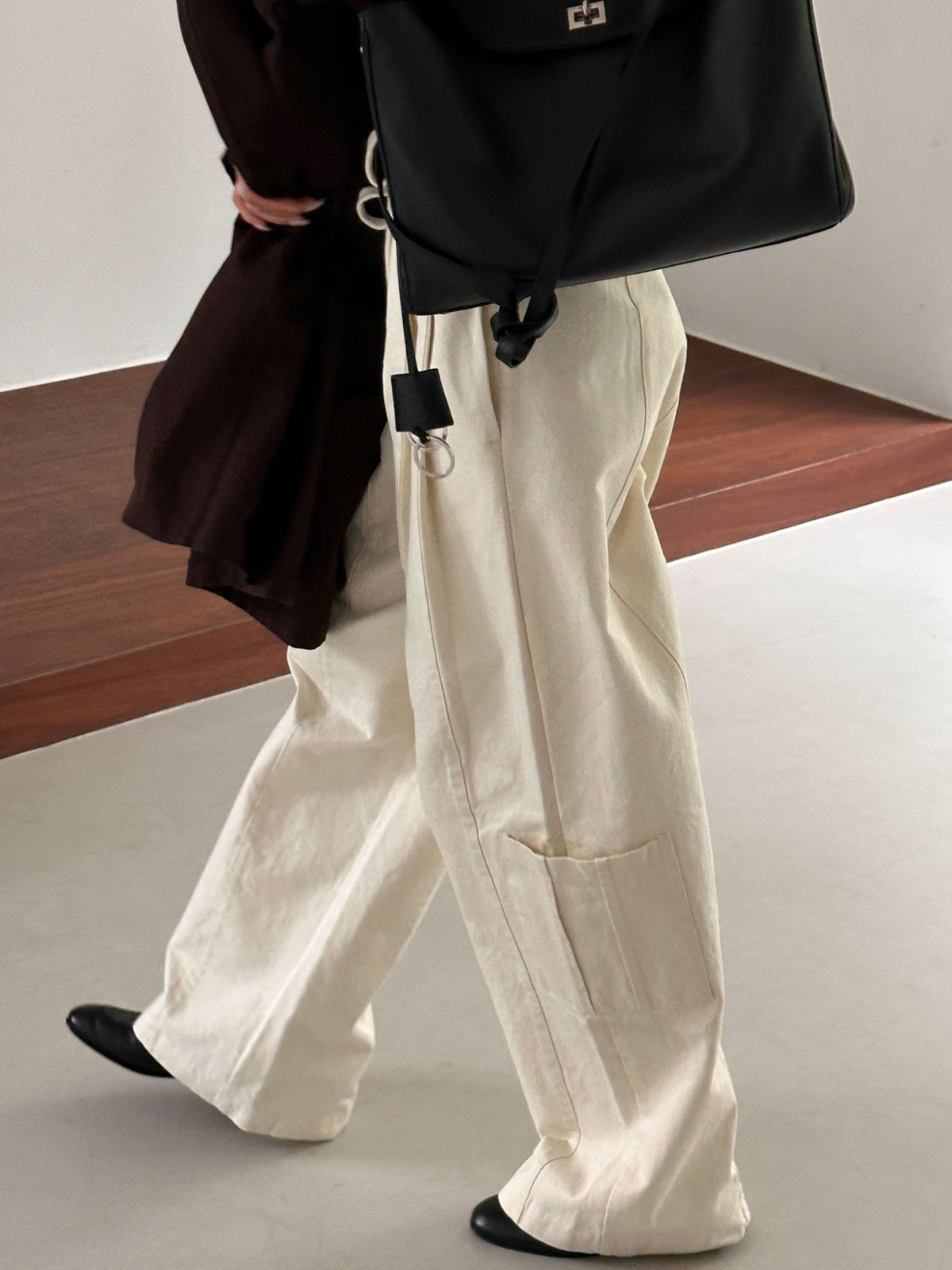MOMS WEAR Oaks two tuck string pants