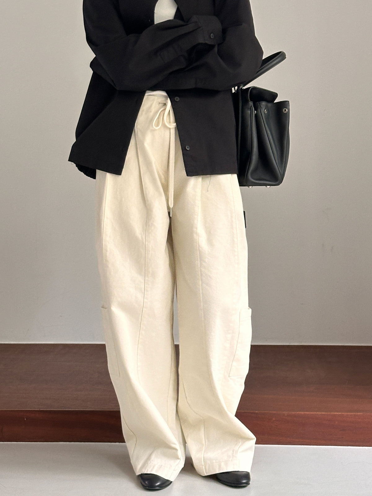 MOMS WEAR Oaks two tuck string pants