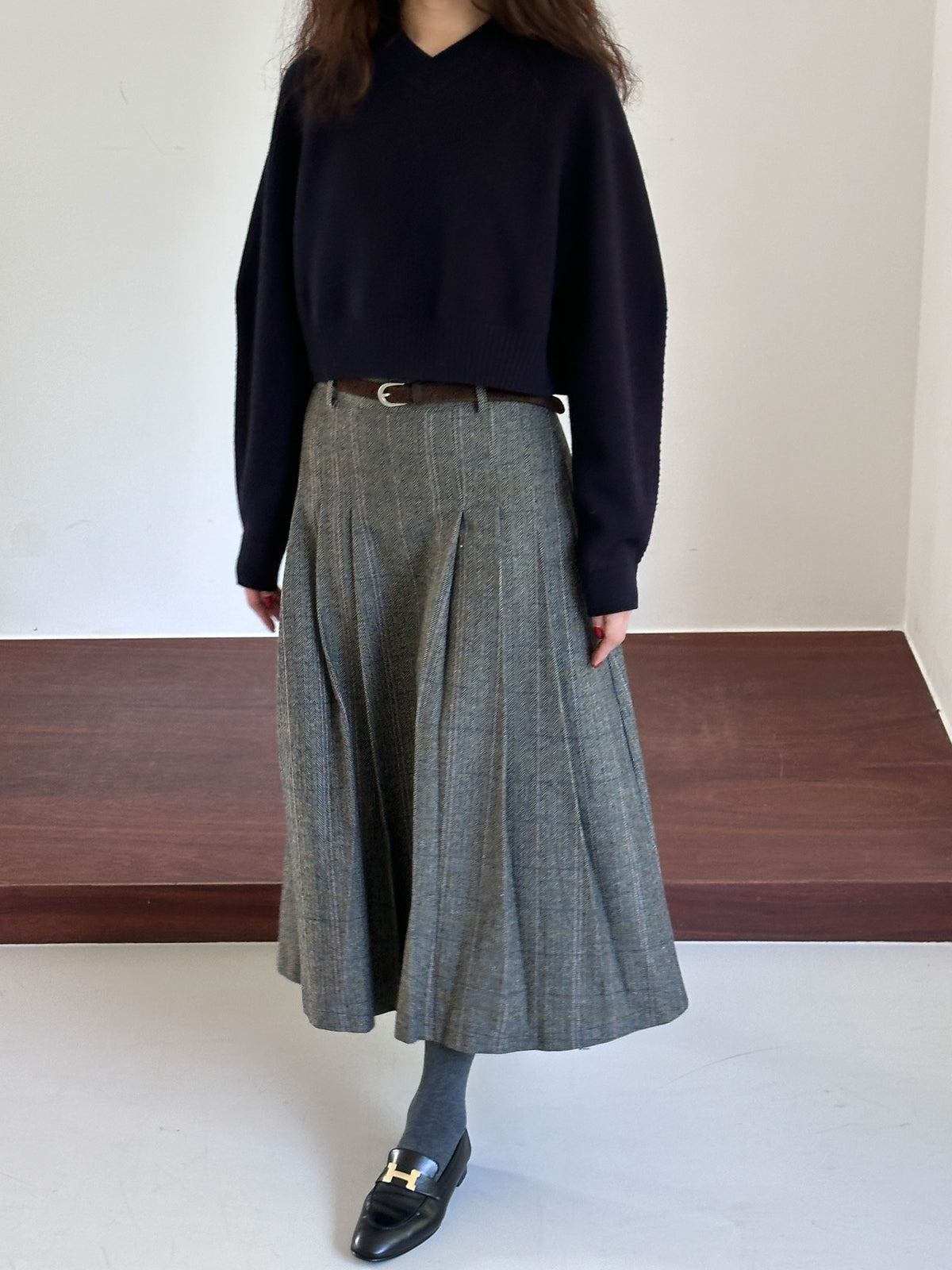 MOMS WEAR Herringbone skirt