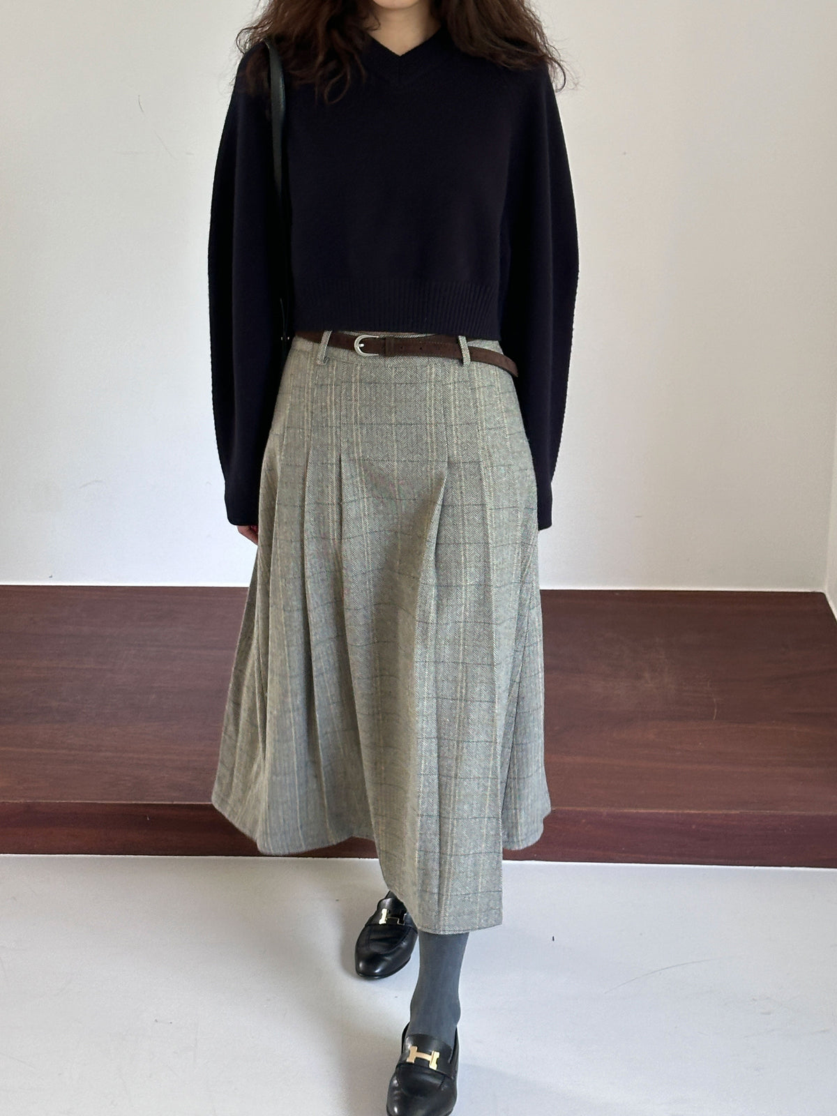 MOMS WEAR Herringbone skirt