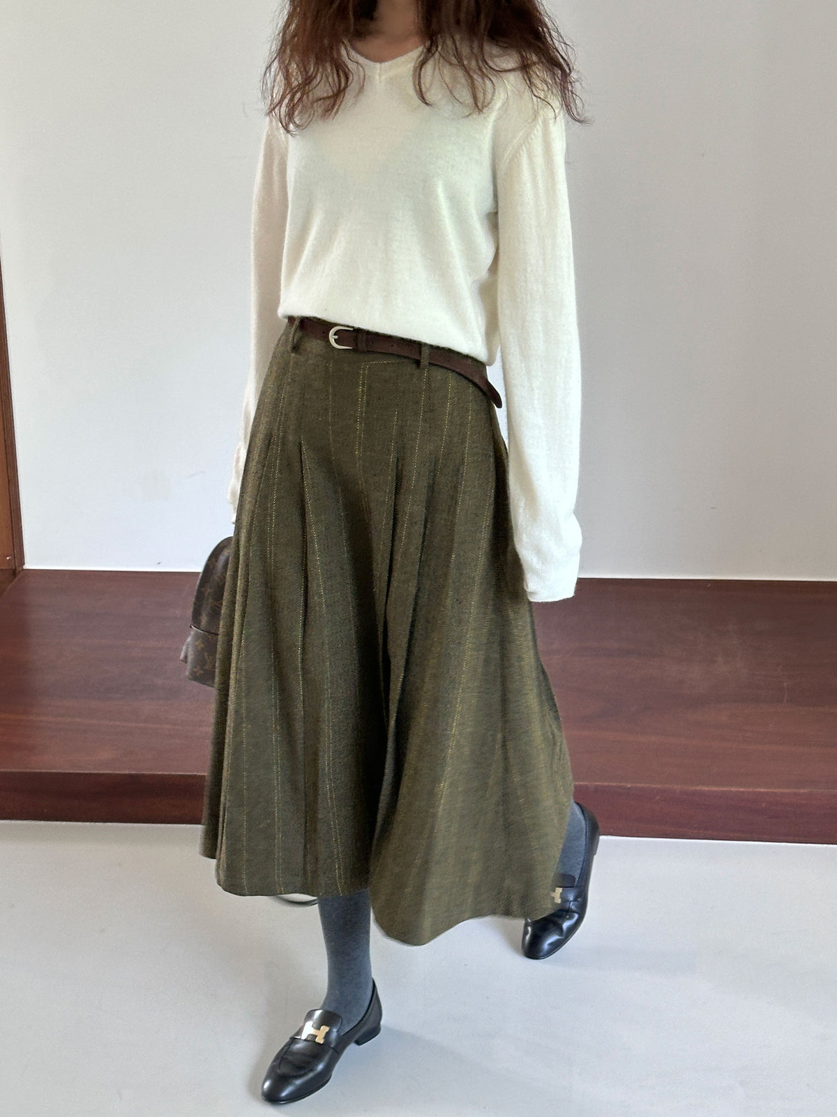 MOMS WEAR Herringbone skirt