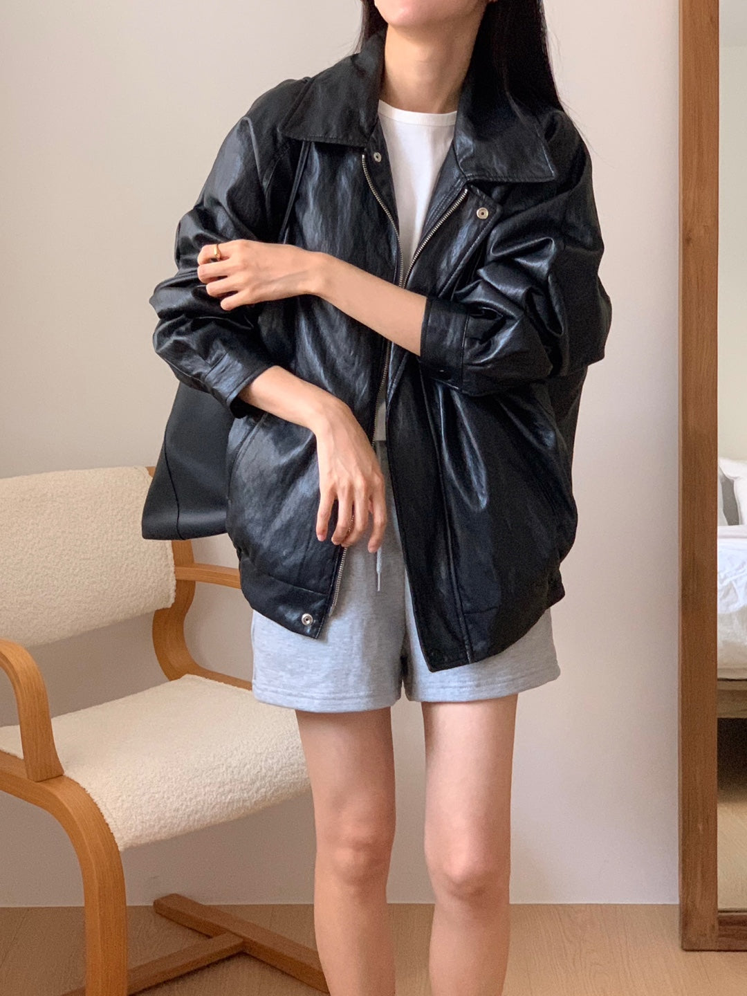 MOMS WEAR BEST SELLER Leather rider jacket