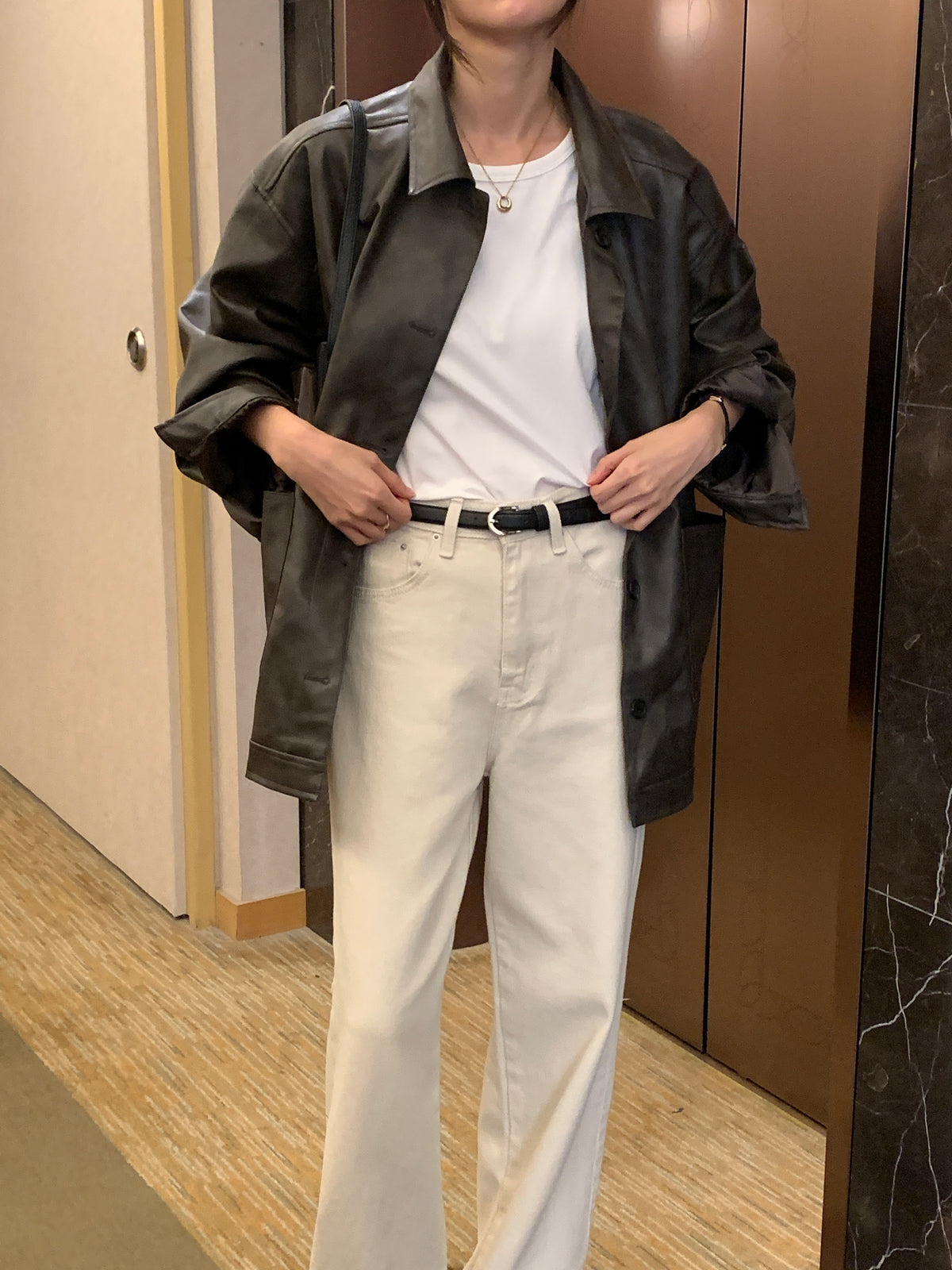 MOMS WEAR BEST SELLER Long leather jacket