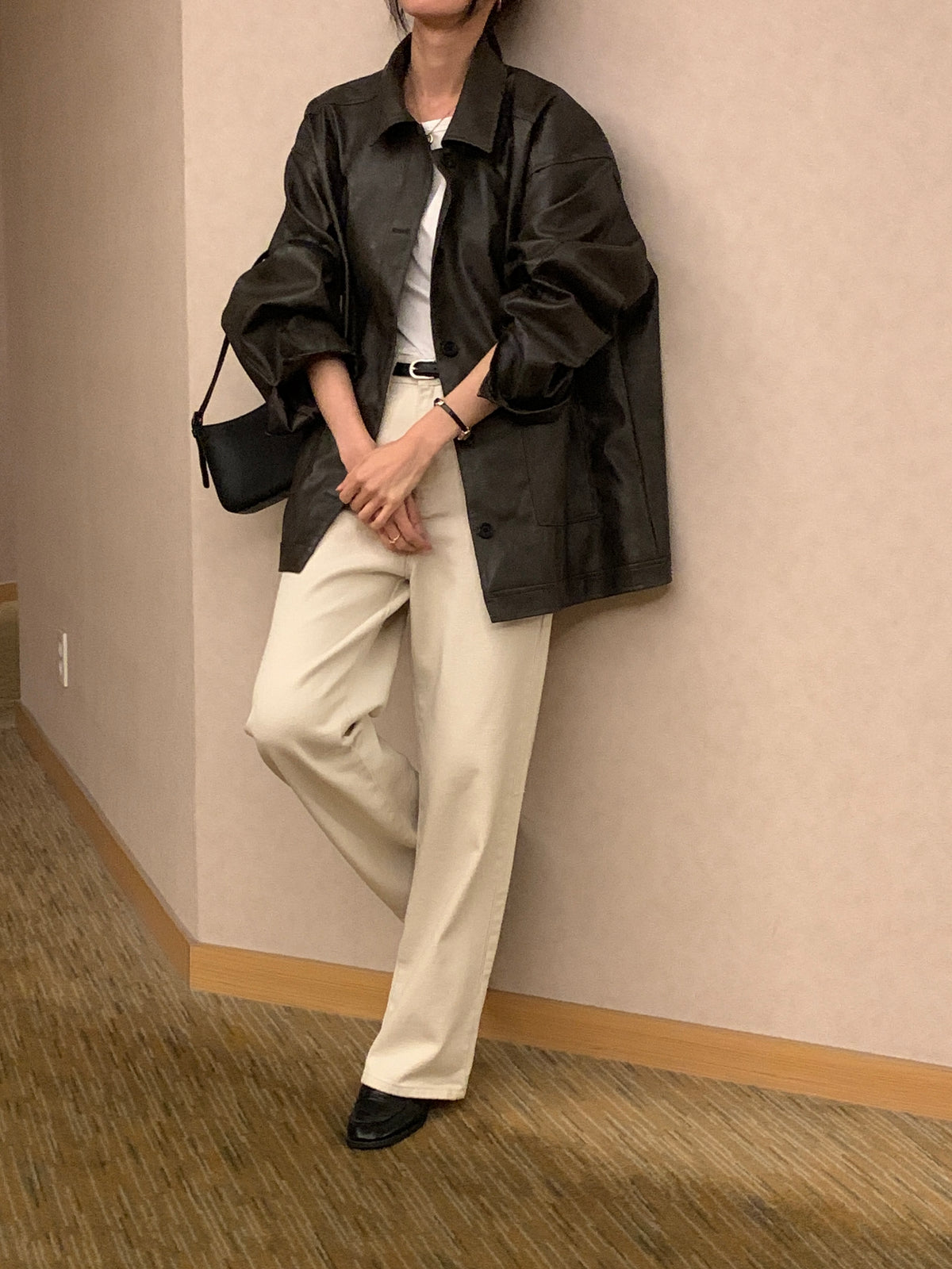 MOMS WEAR BEST SELLER Long leather jacket