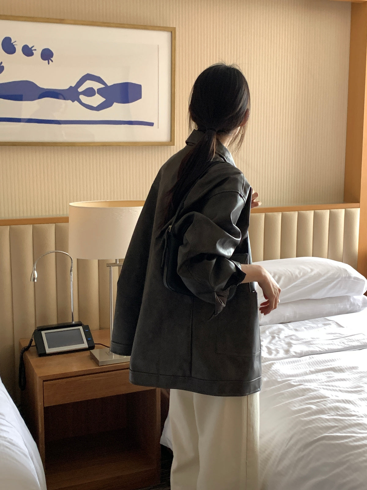 MOMS WEAR BEST SELLER Long leather jacket
