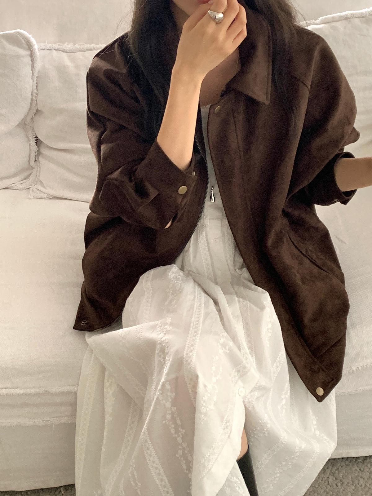 MOMS WEAR BEST SELLER Suade jacket