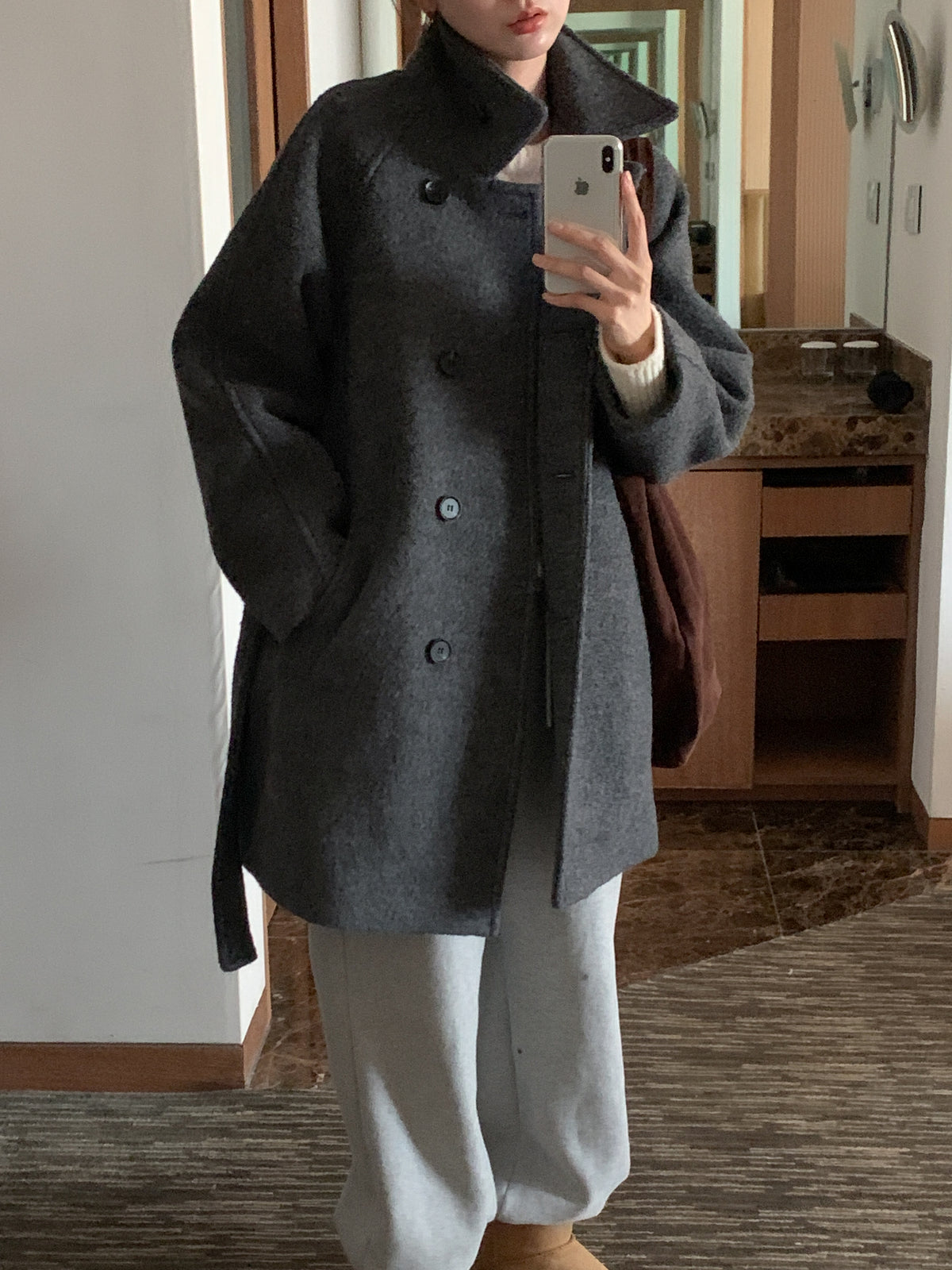 MOMS WEAR Wool coat