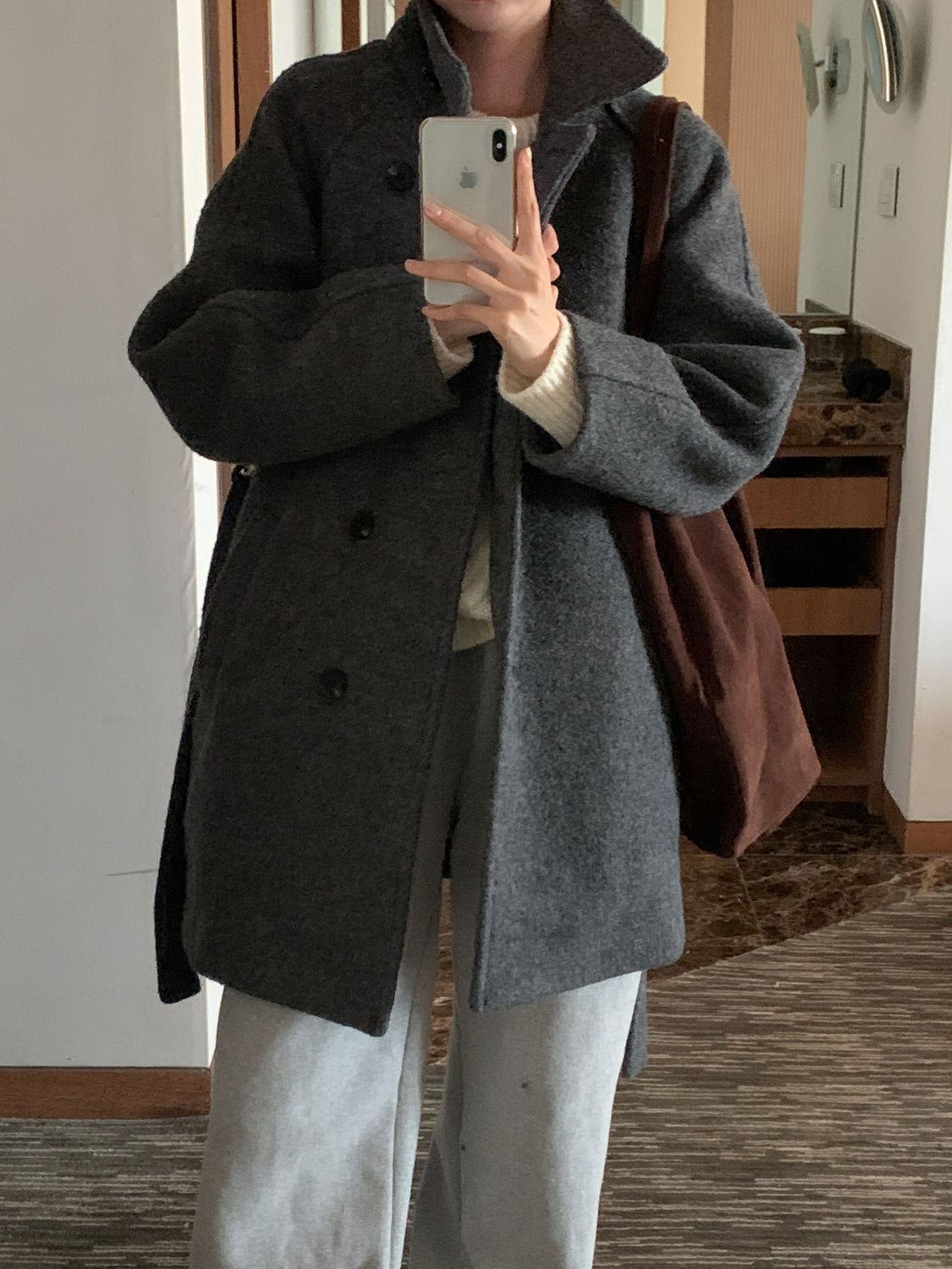 MOMS WEAR Wool coat