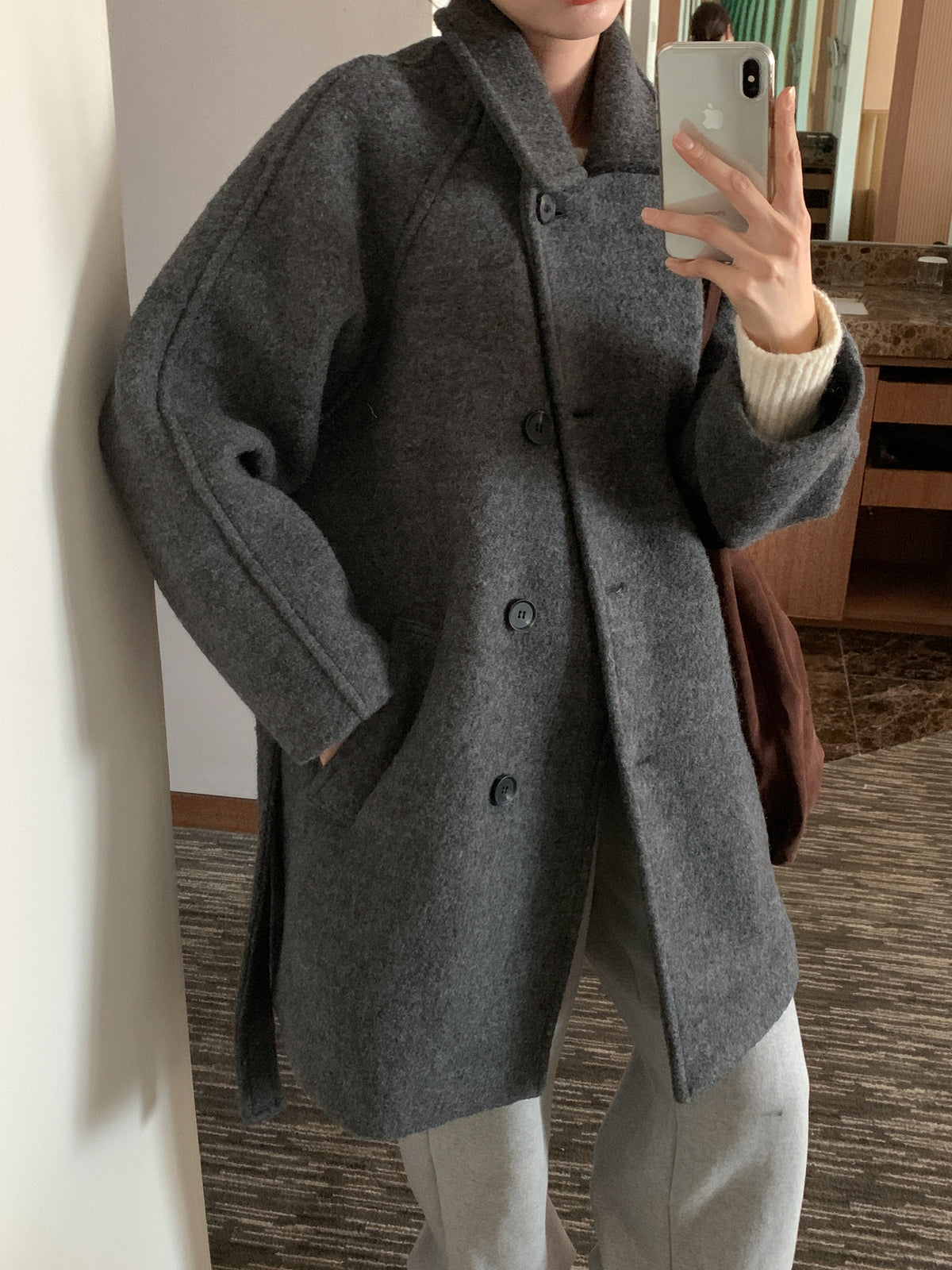 MOMS WEAR Wool coat