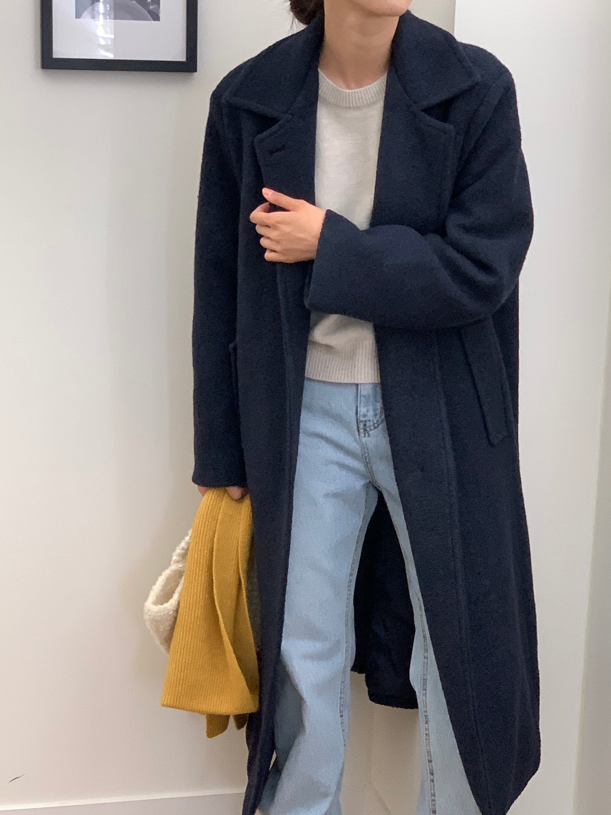MOMS WEAR Wool long coat