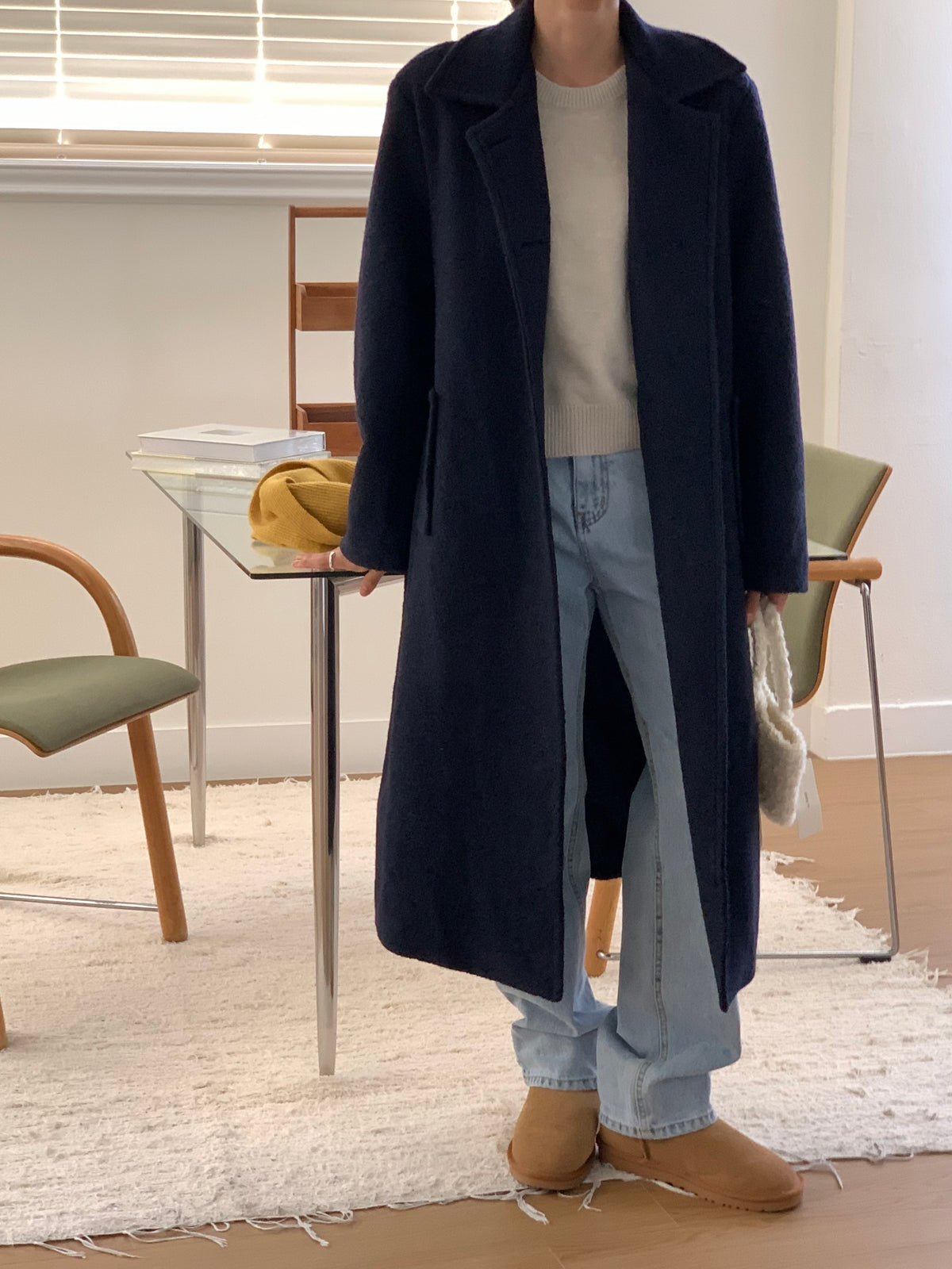 MOMS WEAR Wool long coat