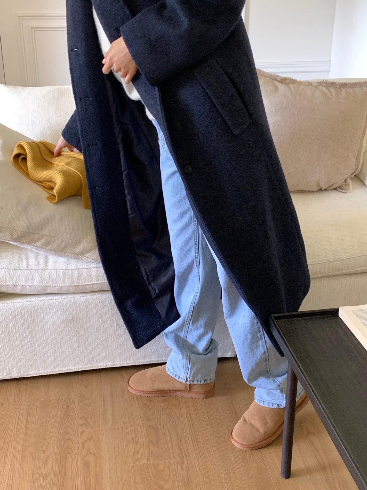 MOMS WEAR Wool long coat