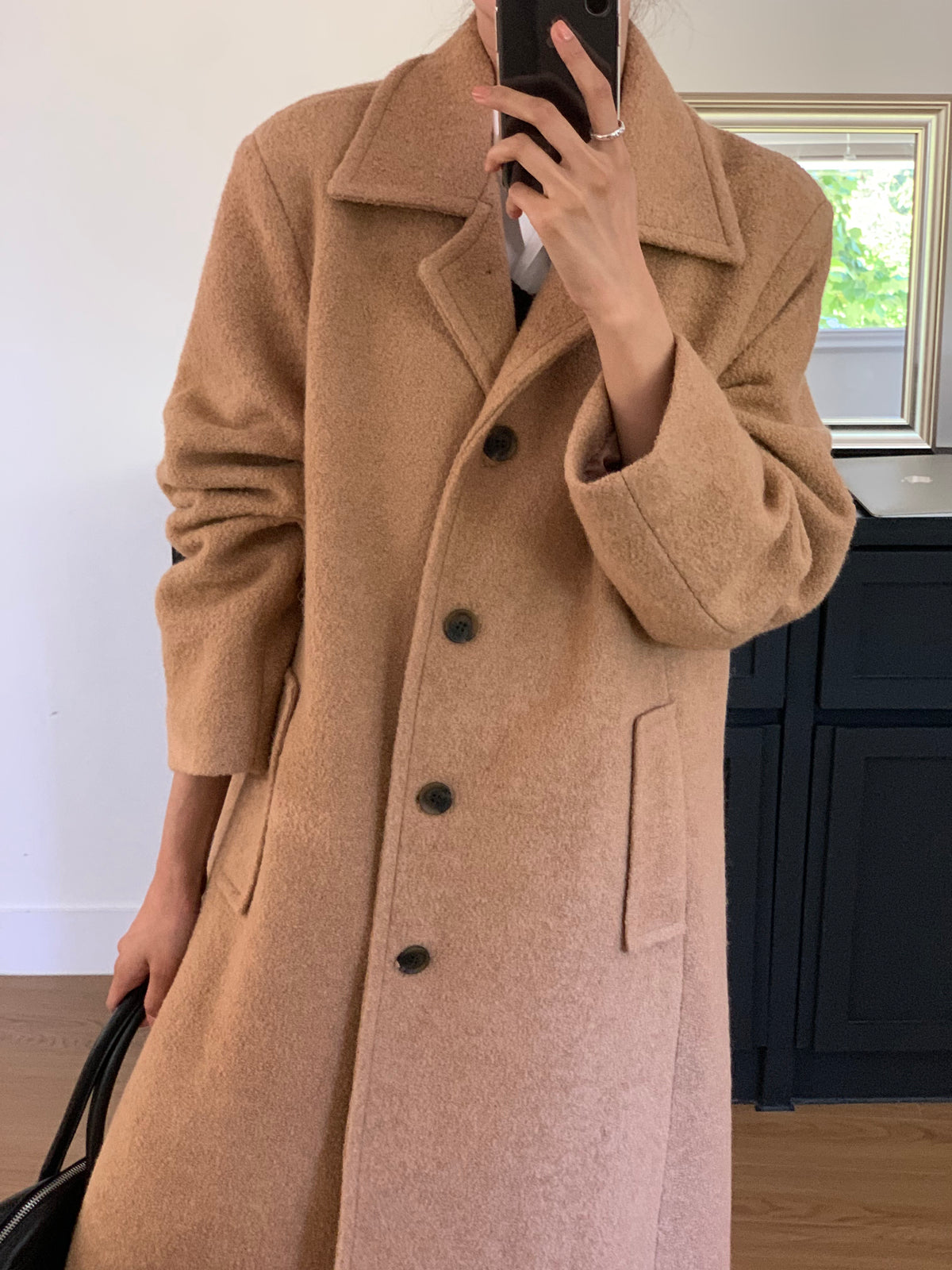 MOMS WEAR Wool long coat