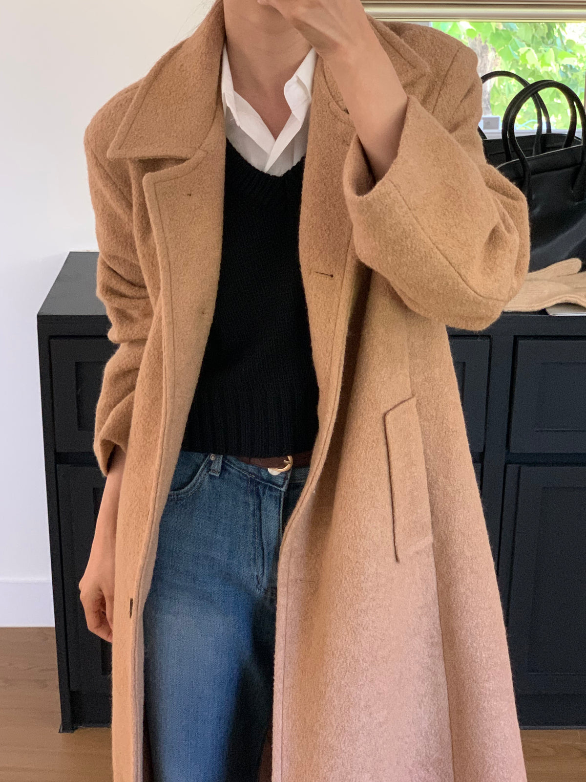 MOMS WEAR Wool long coat