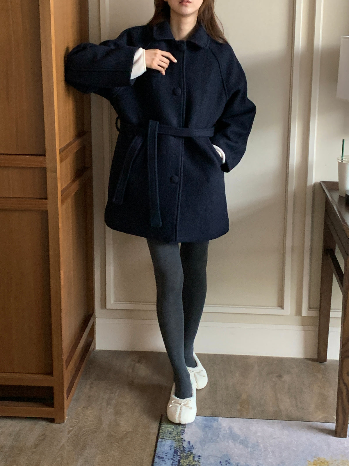 MOMS WEAR Wool middle coat