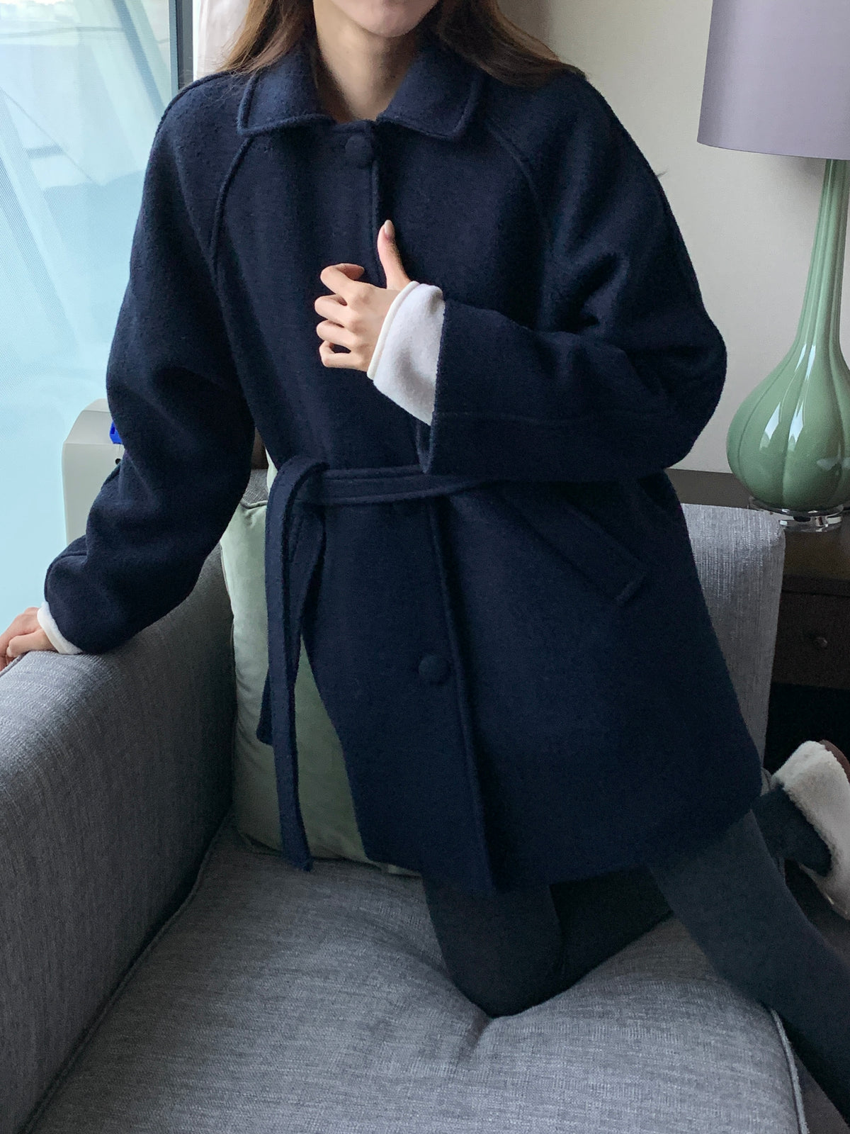 MOMS WEAR Wool middle coat