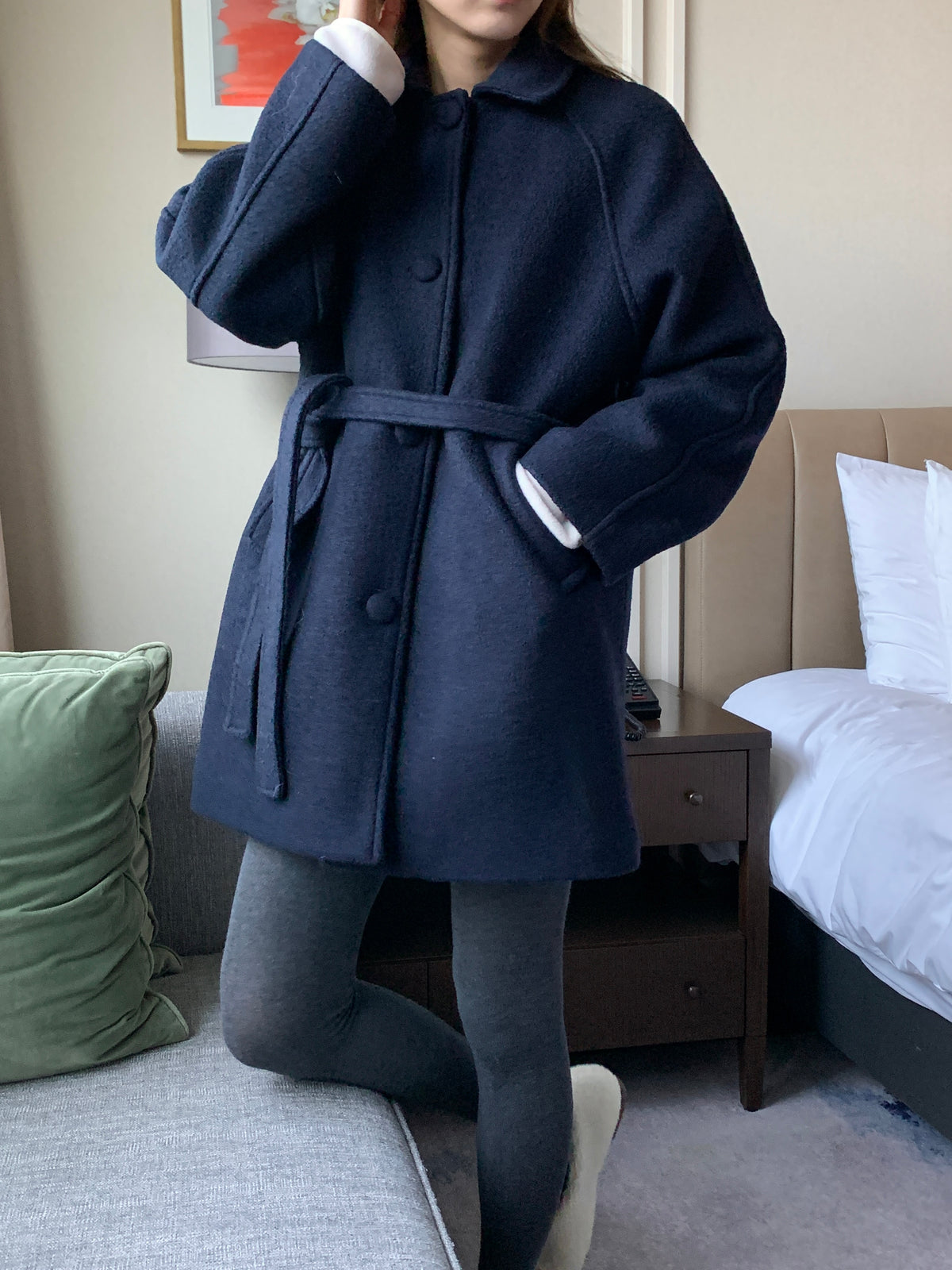 MOMS WEAR Wool middle coat