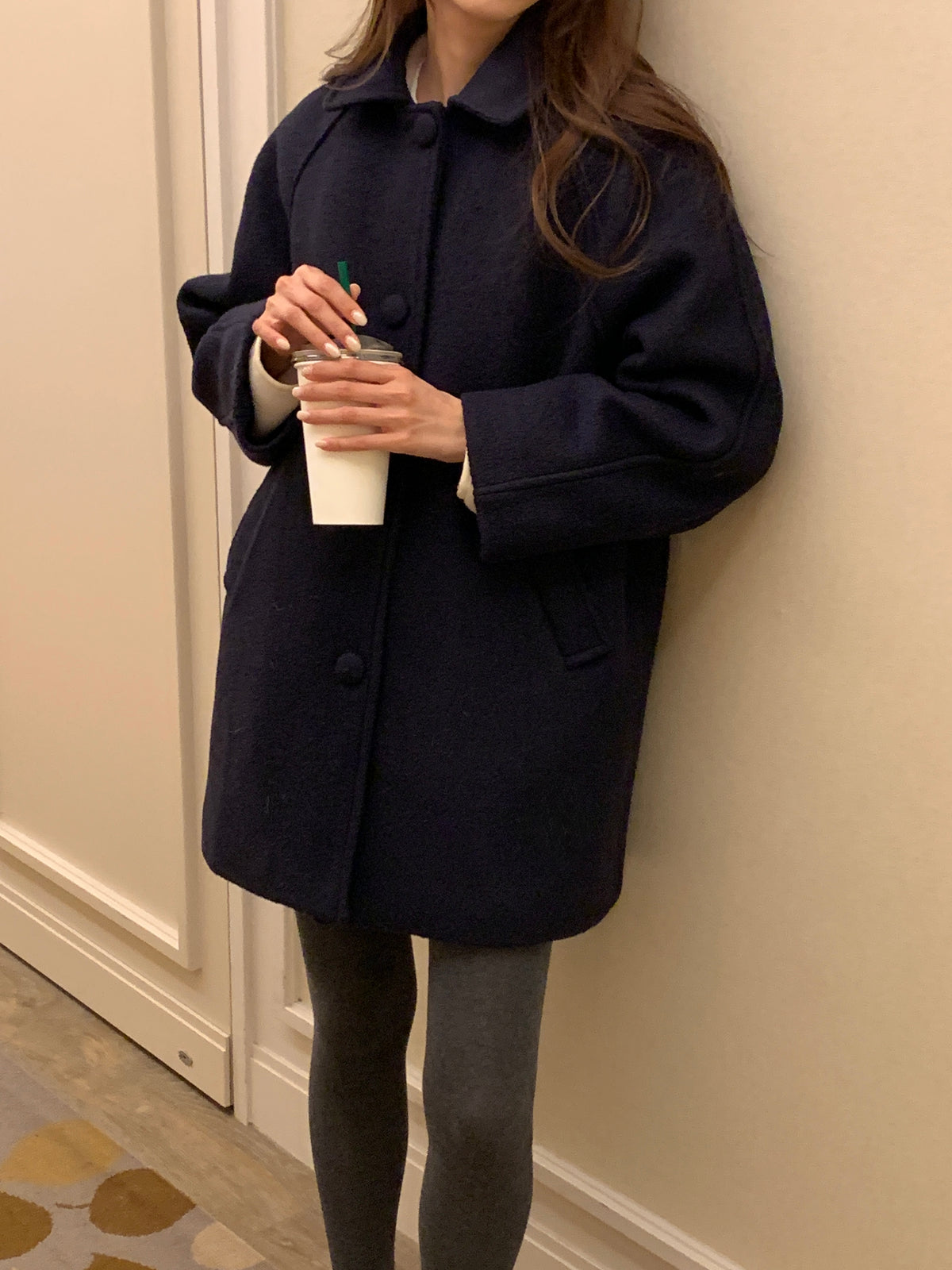 MOMS WEAR Wool middle coat