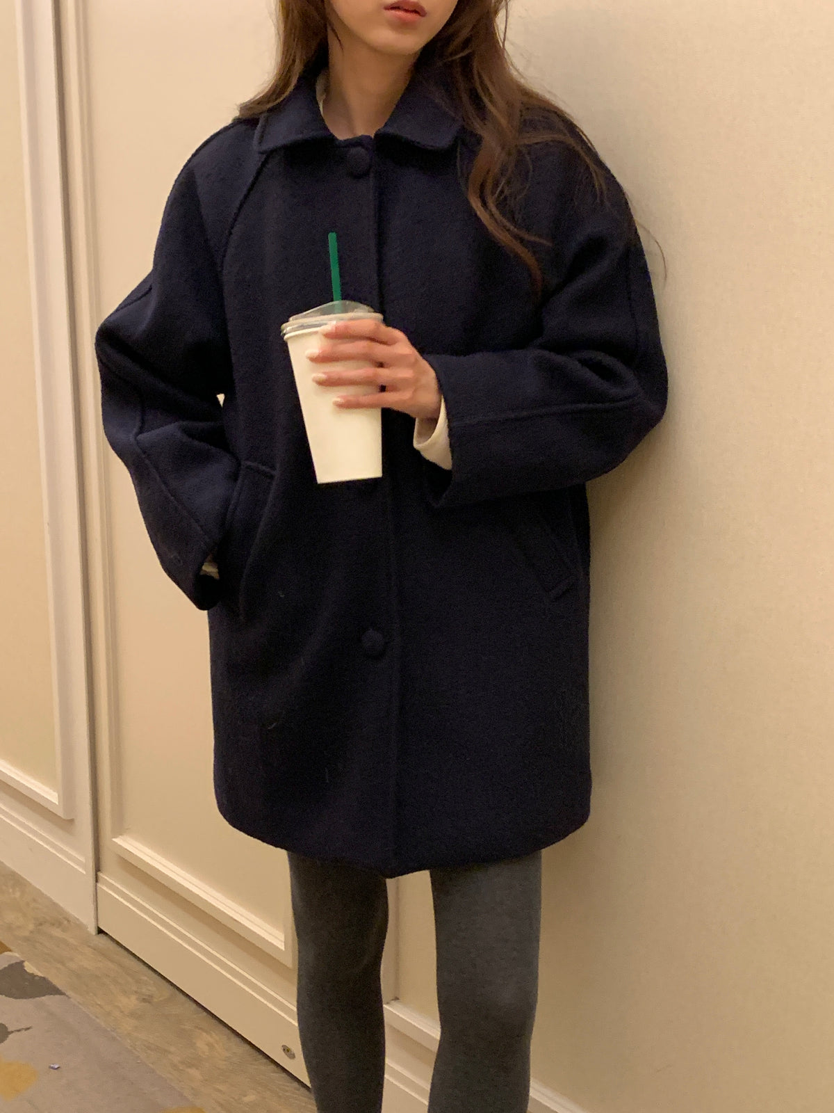 MOMS WEAR Wool middle coat