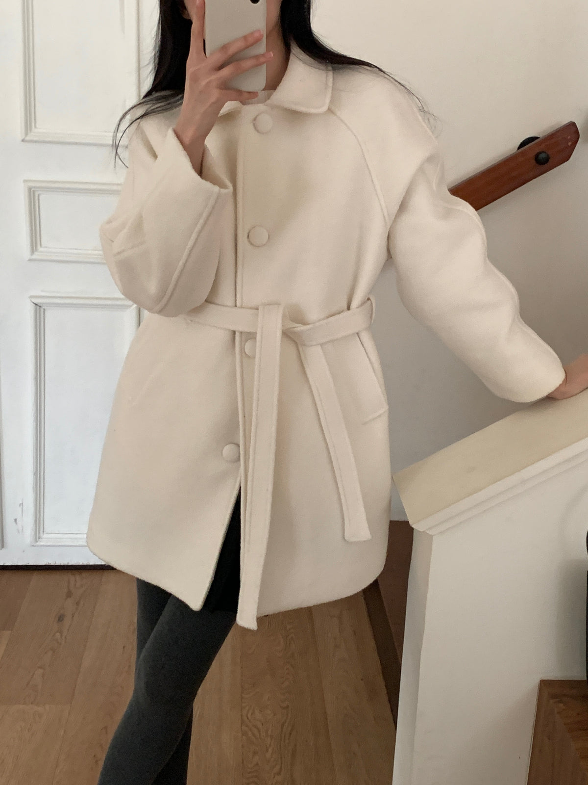MOMS WEAR Wool middle coat