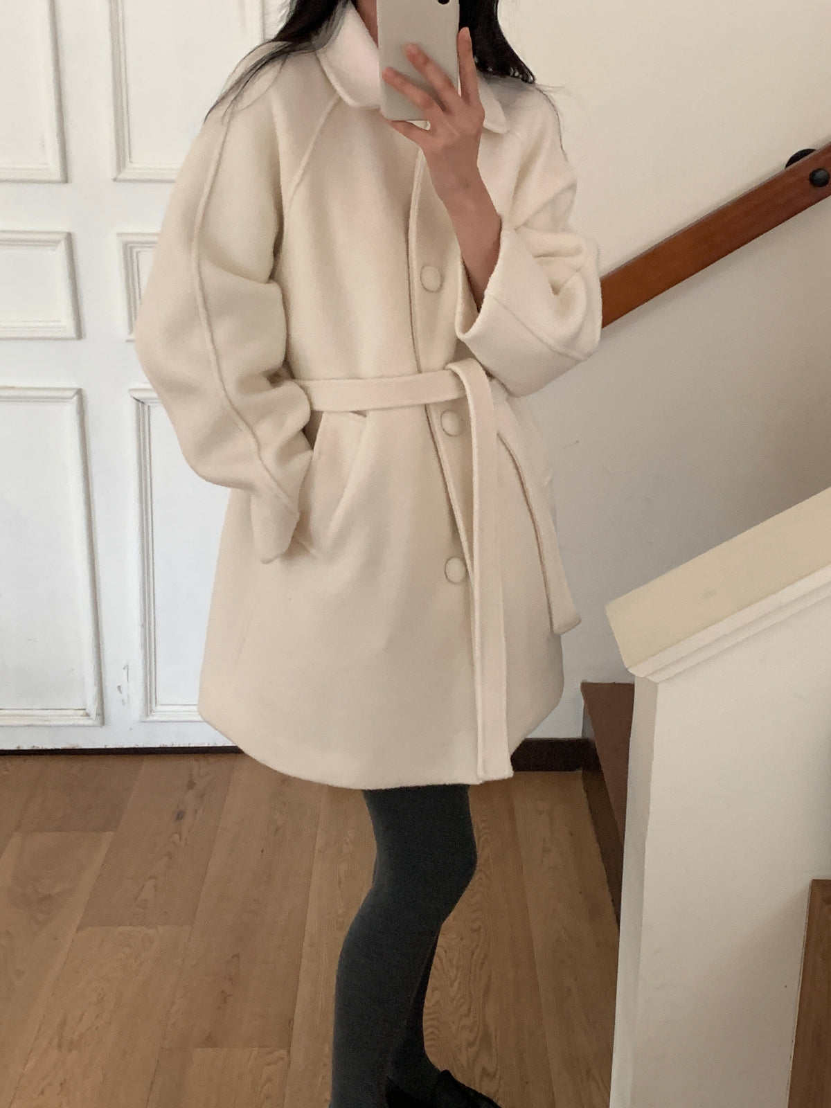MOMS WEAR Wool middle coat