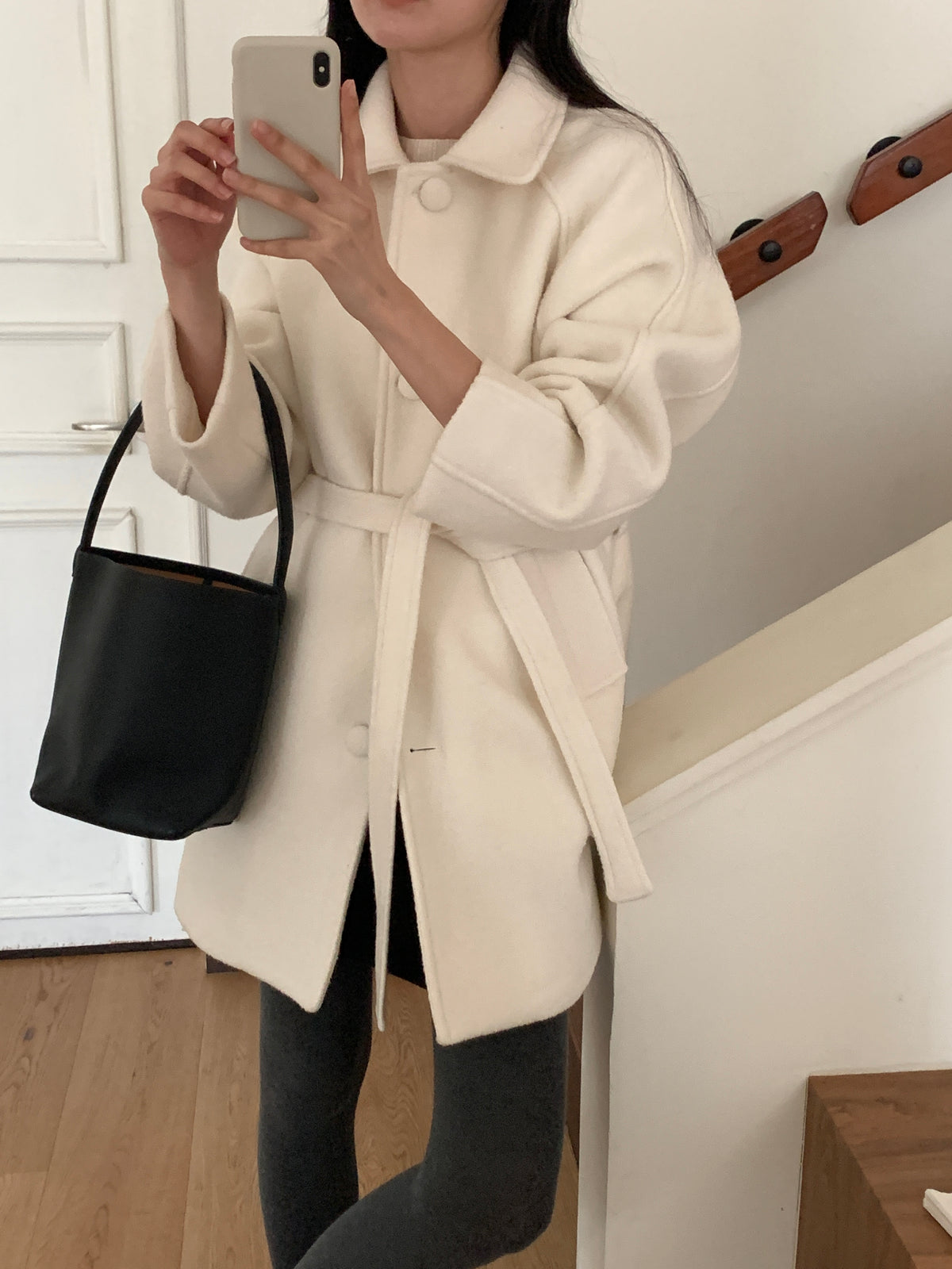 MOMS WEAR Wool middle coat